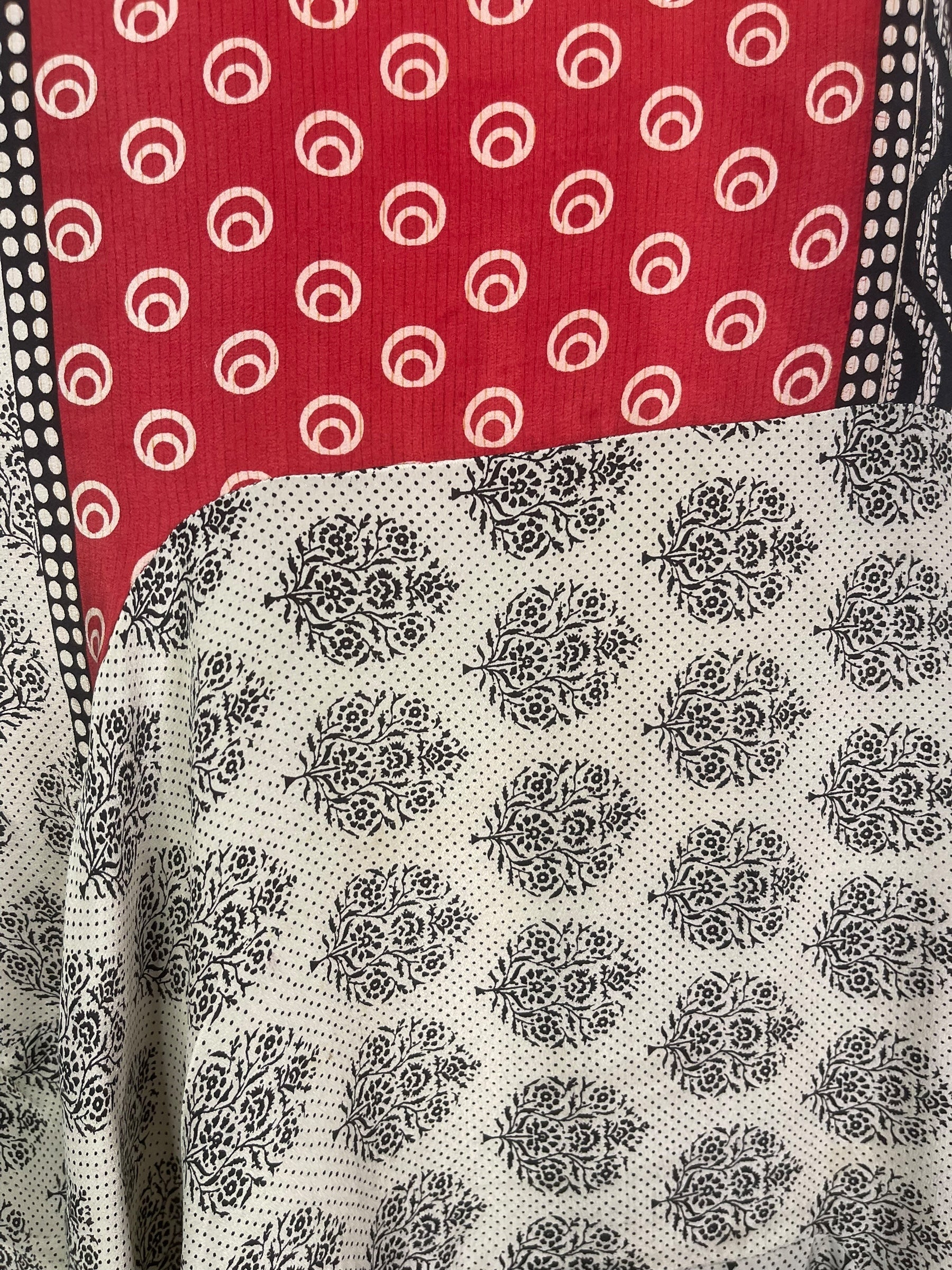 PREVIEW PRC8453 Wabi Sabi Sculptural Silk Long Tunic Dress by FEBRUARY2026 – Handmade ethical Sculptural Dress from sariKNOTsari using upcycled silk. Designed in Canada for travel and slow fashion, loved from Toronto to LA to Sydney.