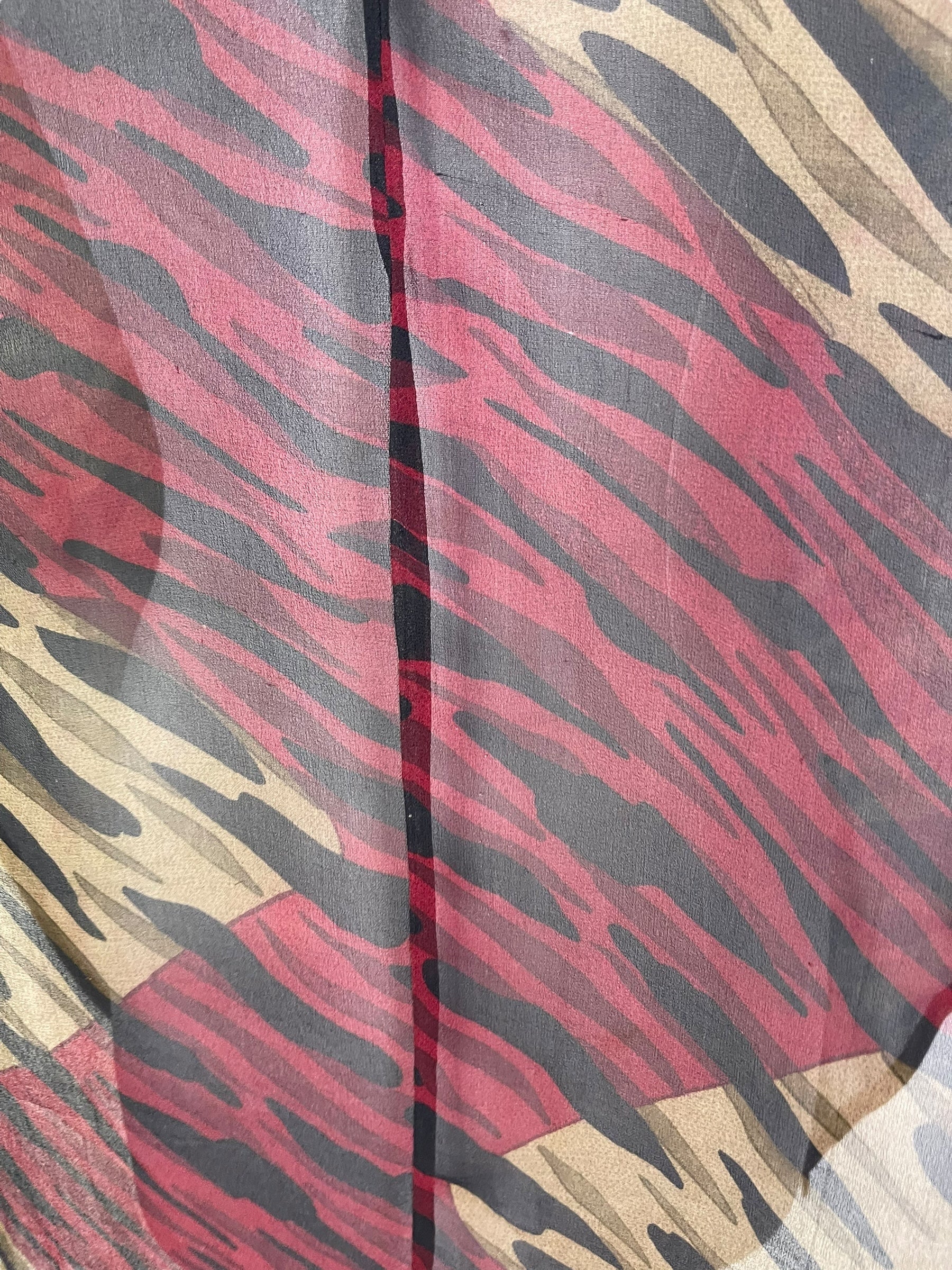 PRG6855 Sheer Sheer Avatar Pure Silk Waterfall Top