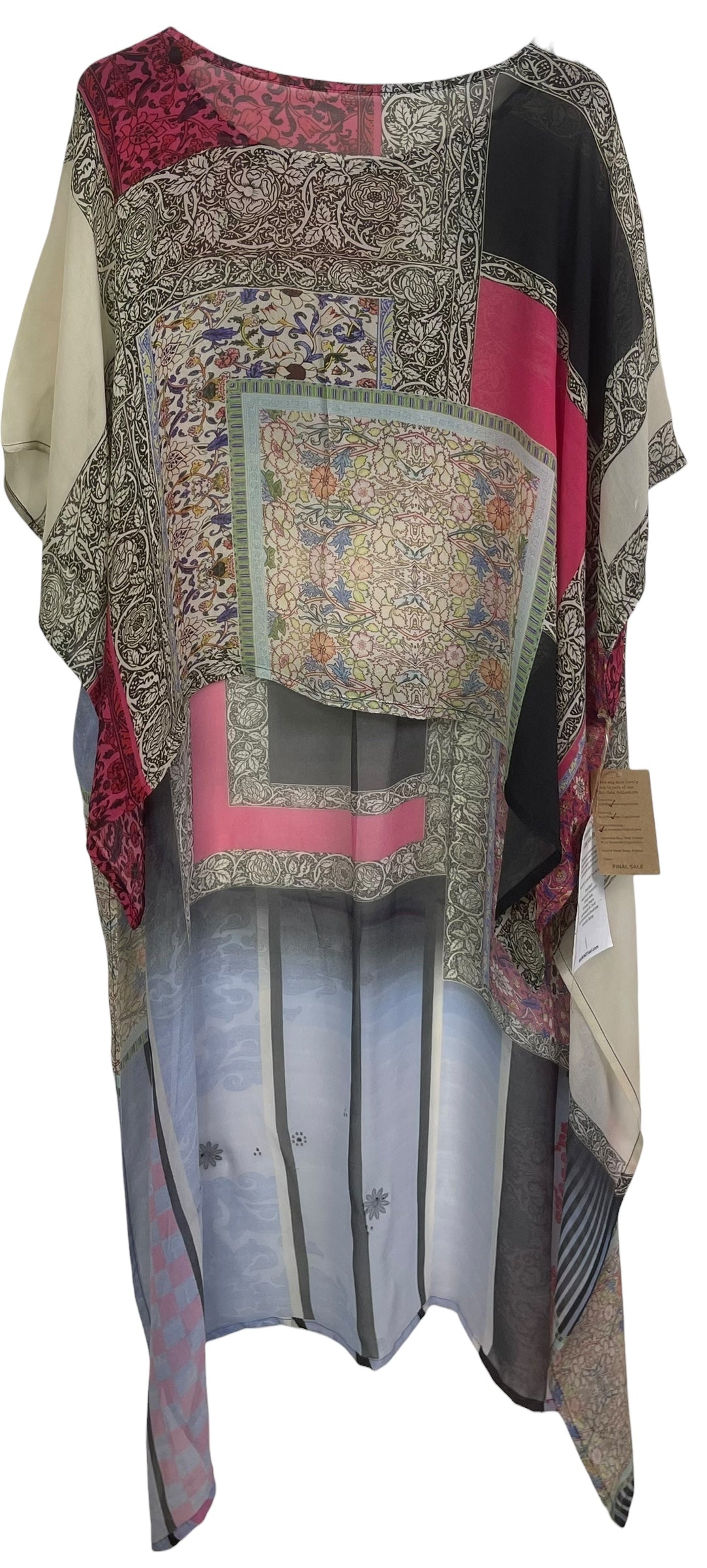 PRG8619 Sheer Wabi Sabi Pure Silk Hi Lo Top