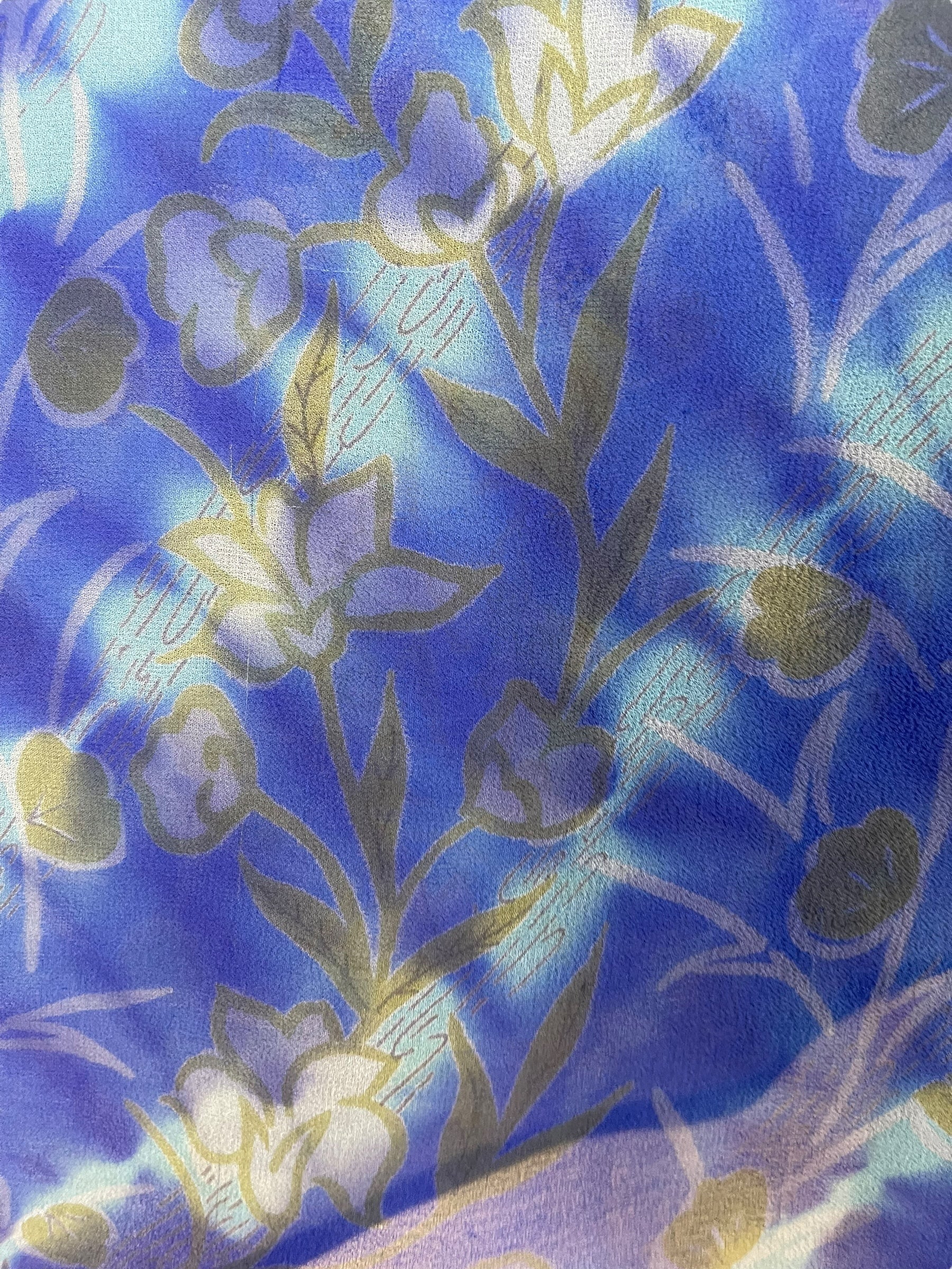 PRG7219 Sheer Avatar Pure Silk Capelet Poncho