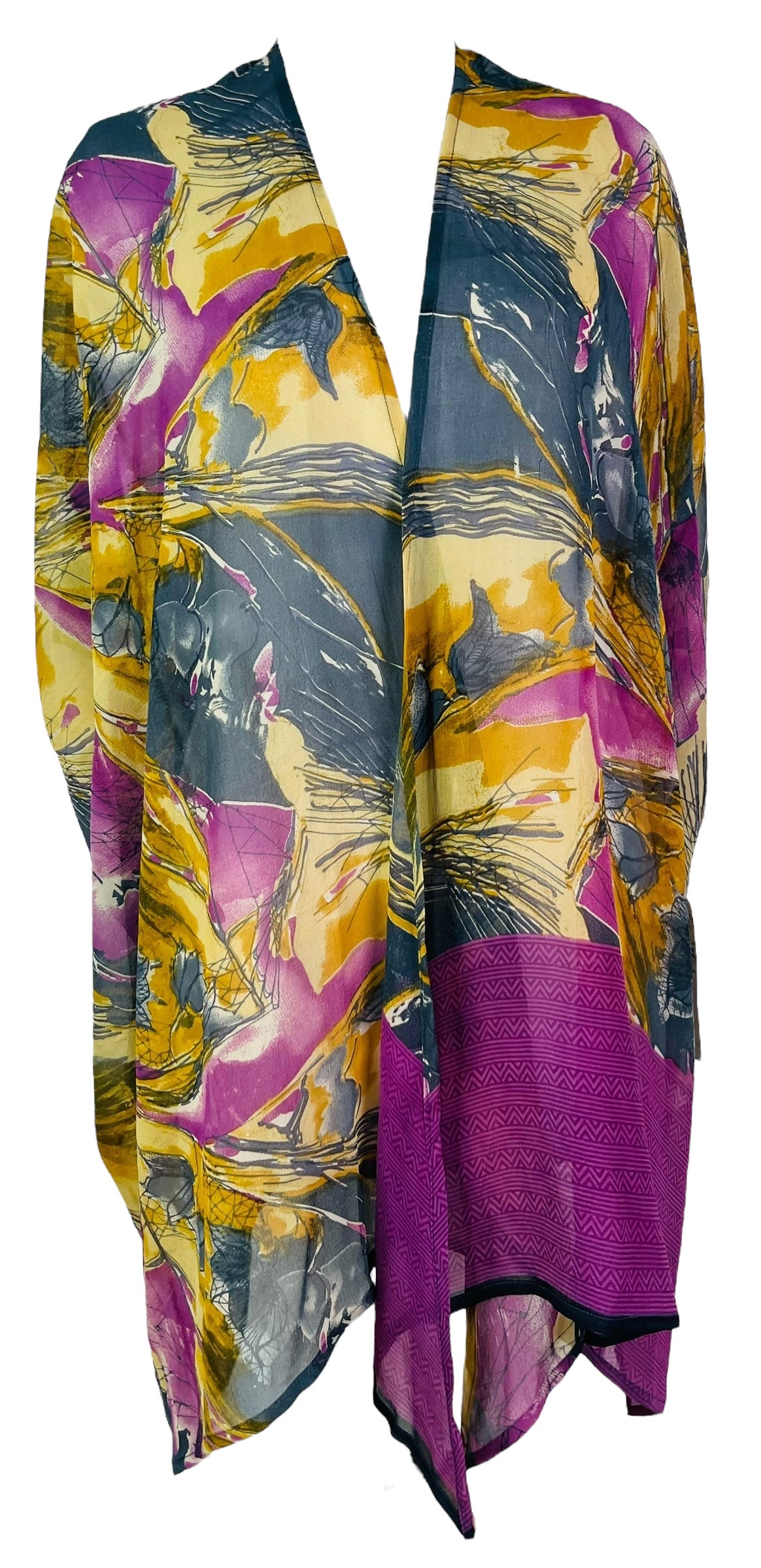 PRG7591 Sheer Avatar Pure Silk Cardigan