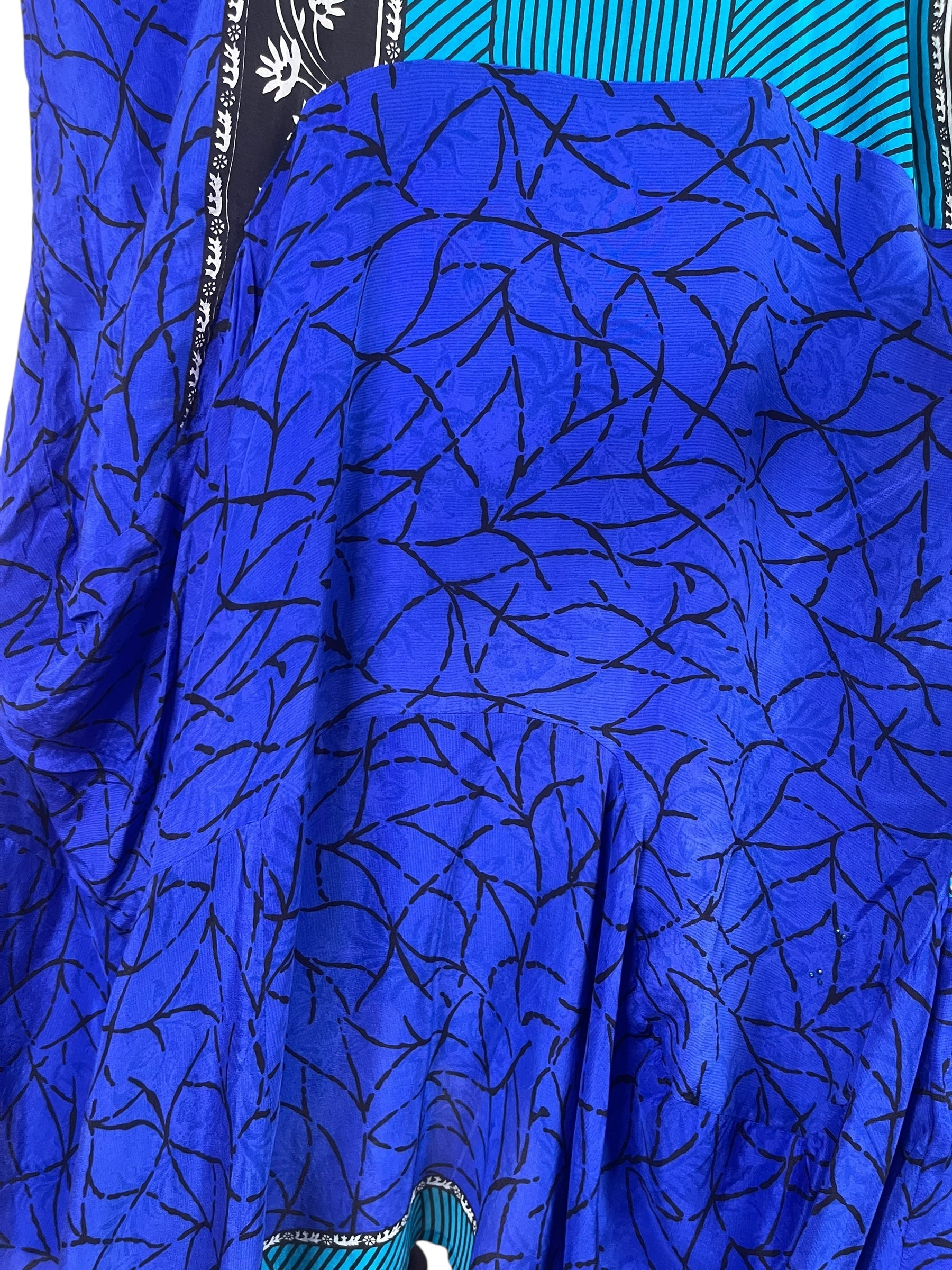 PRC7817 Avatar Pure Silk Sculptural Long Tunic Dress