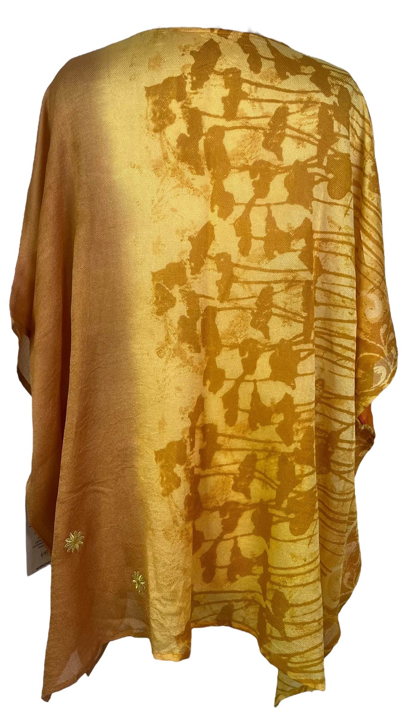 PRG7720 Sheer Avatar Pure Silk Short Kaftan Tunic with Slits