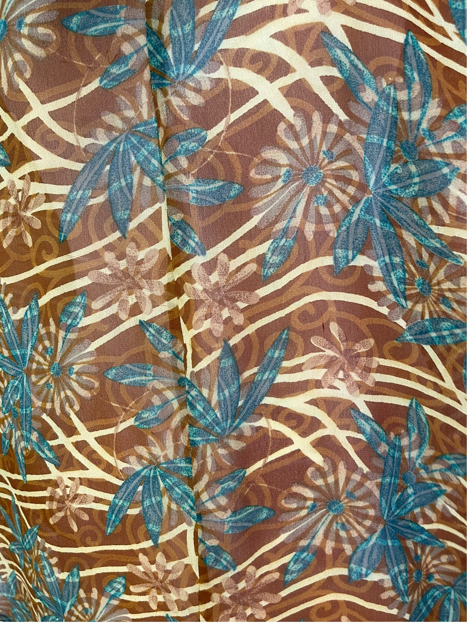 PRG7067 Sheer Wabi Sabi Pure Silk Waterfall Top