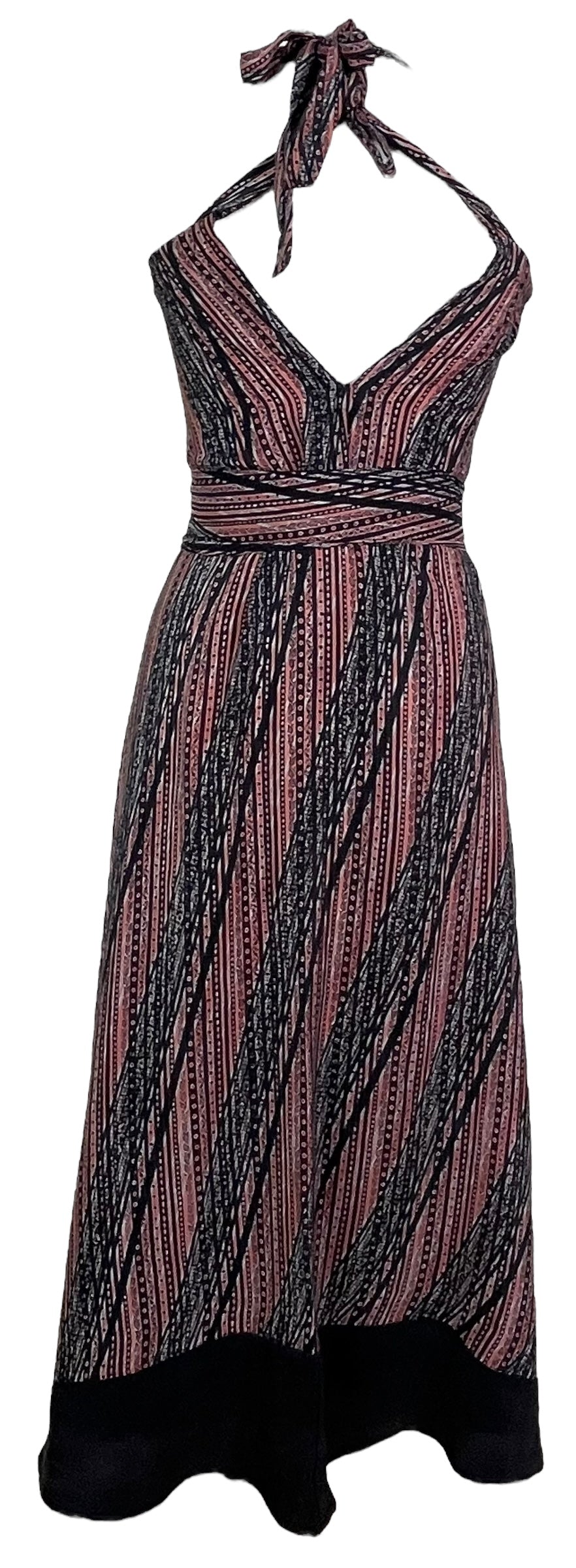 PRC7681 Avatar Pure Silk Maxi Dress with Belt