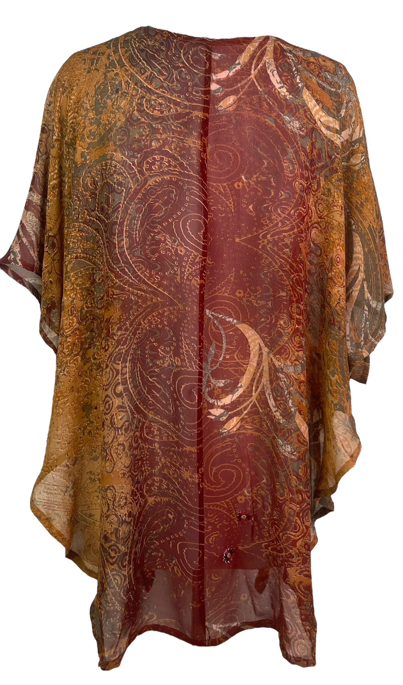 PREVIEW PRG8135 Sheer Avatar Pure Silk Waterfall Top