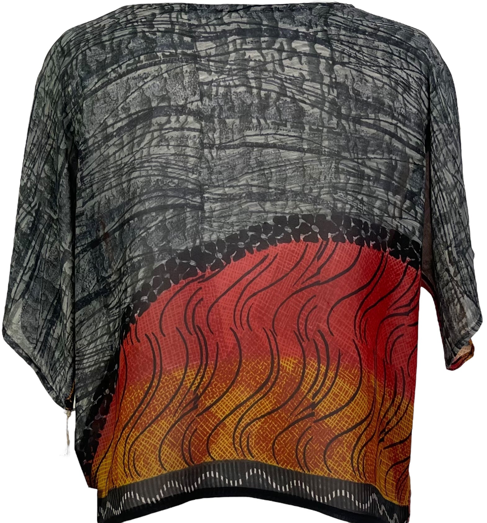 PRG5500 Sheer Avatar Pure Silk Boxy Top