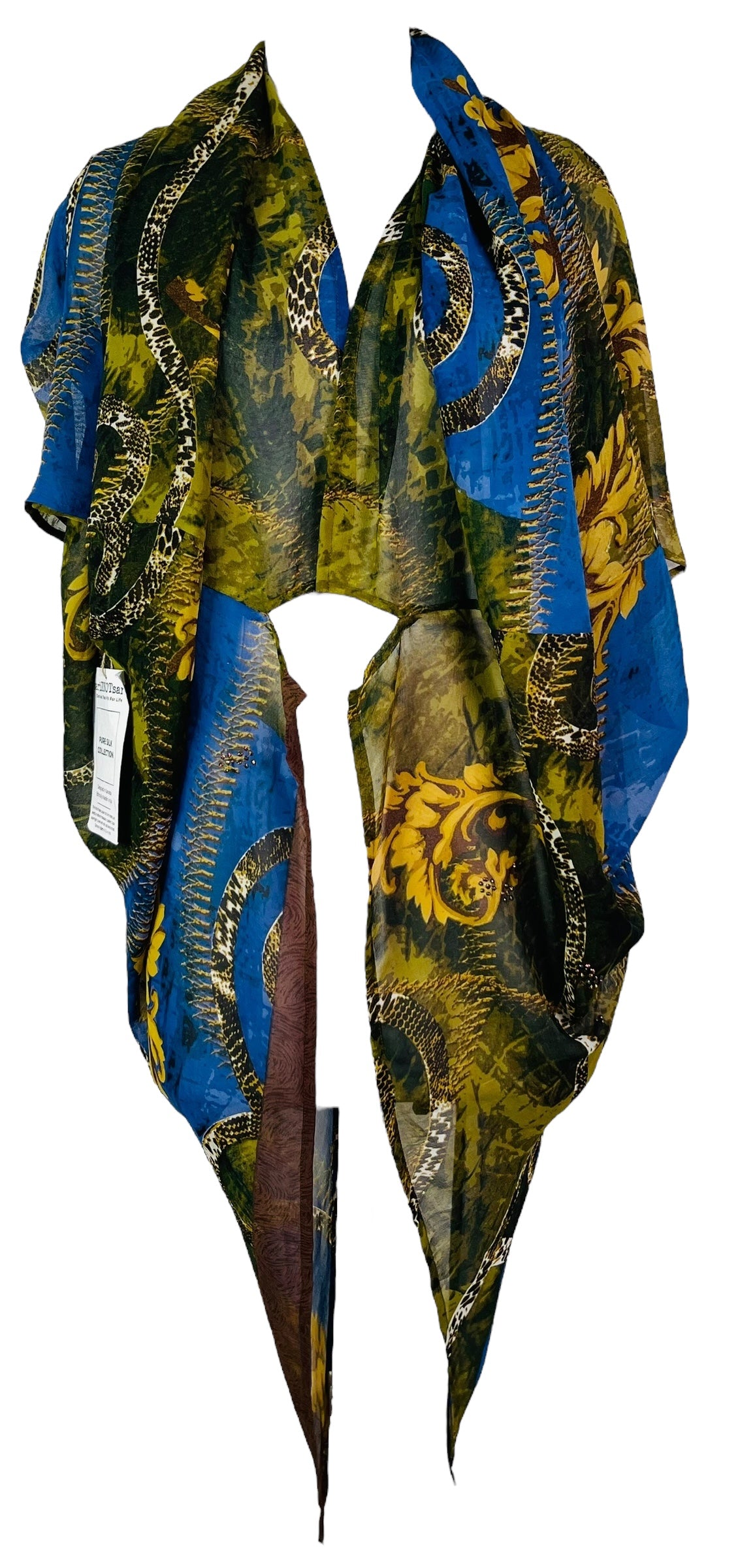 PRG7592 Sheer Wabi Sabi Pure Silk Cardigan