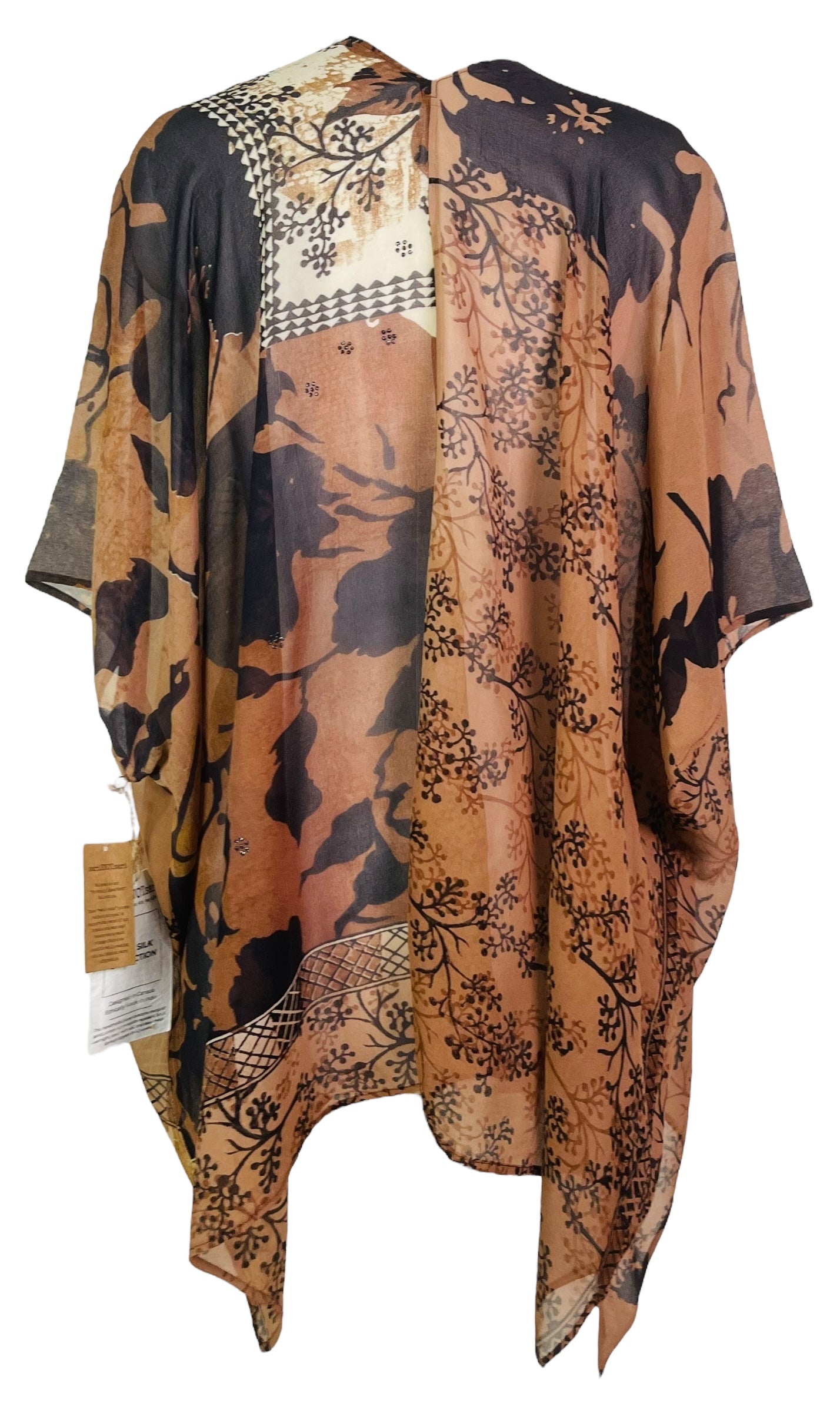 PRG7580 Sheer Wabi Sabi Pure Silk Cardigan