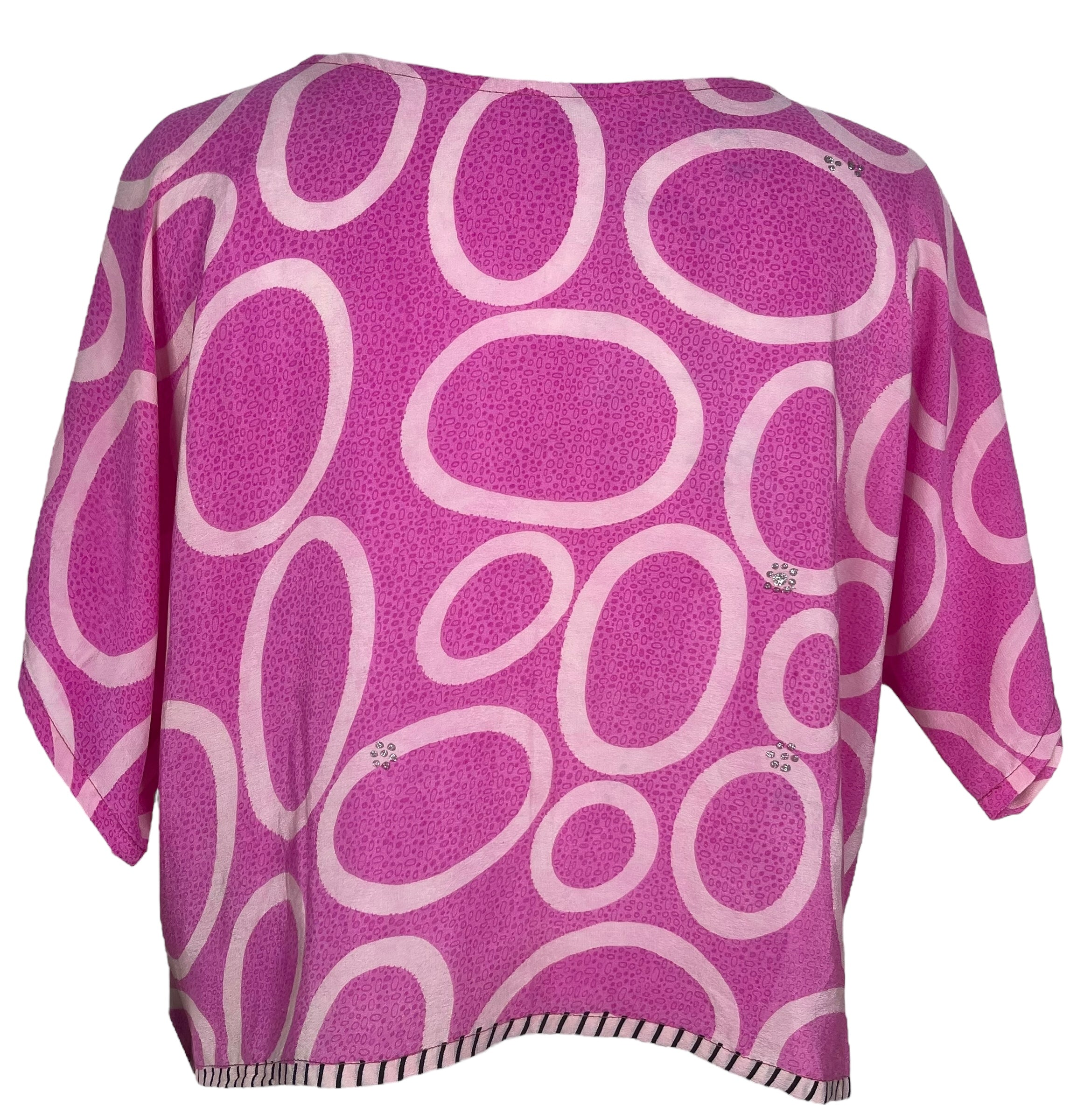 PRC7943 Wabi Sabi Pure Silk Boxy Top