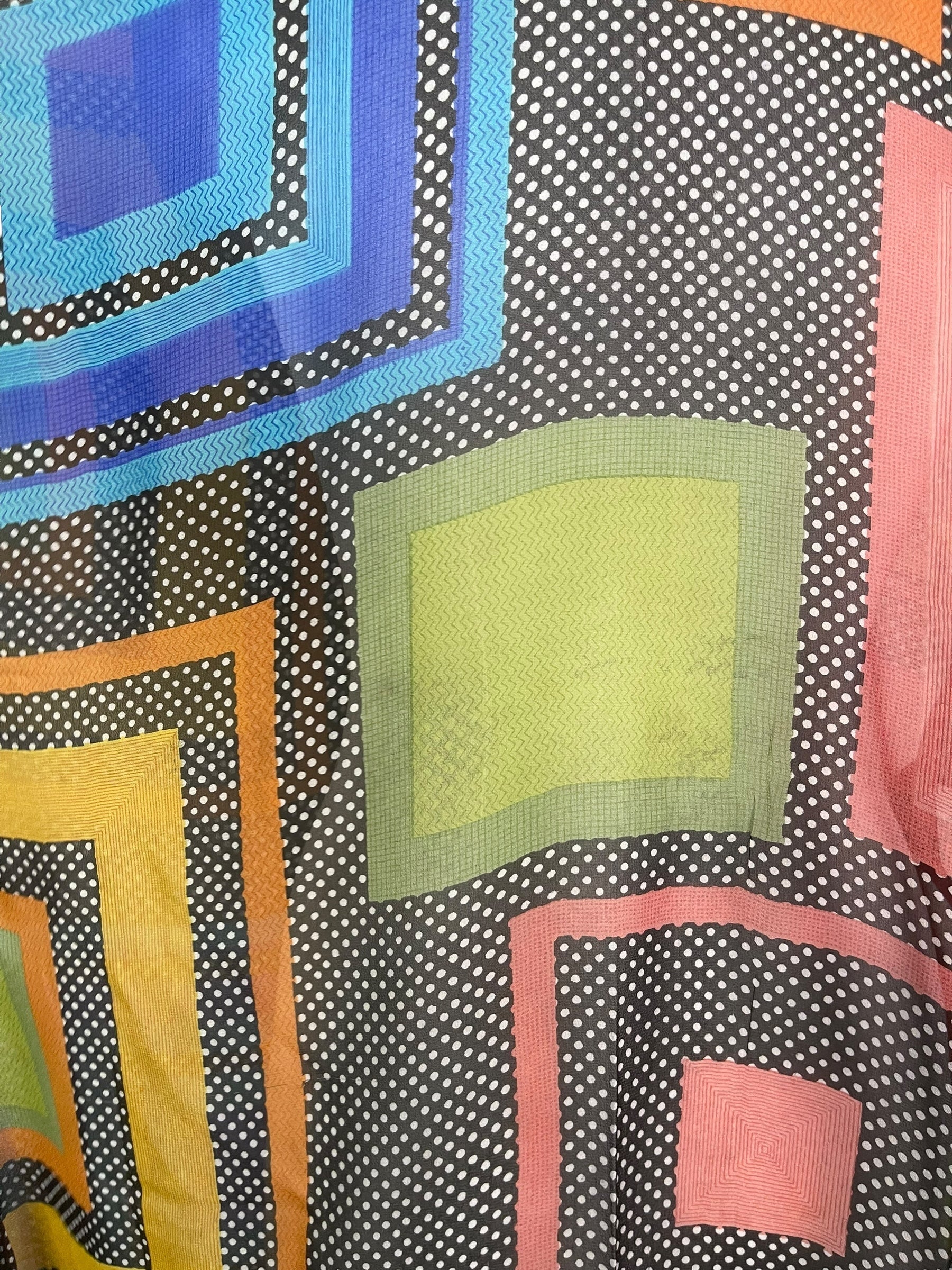 PRG8480 Sheer Wabi Sabi Pure Silk Long Tunic with Side Ties