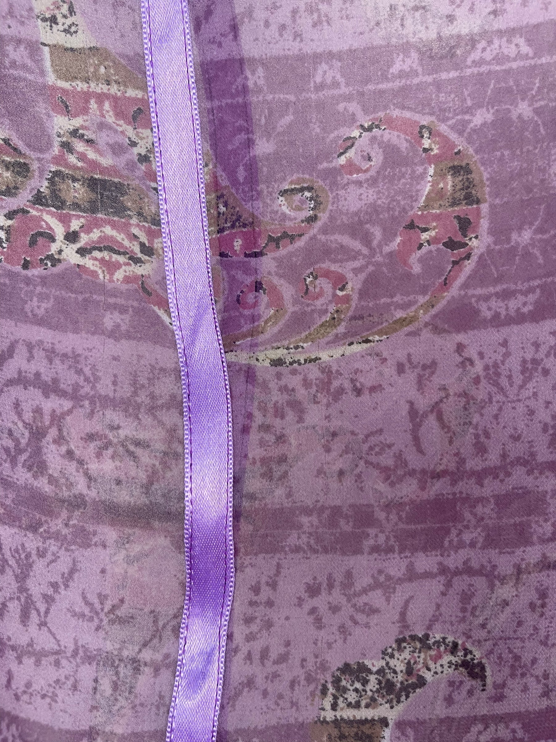 PRG8770 Sheer Wabi Sabi Pure Silk Long Tunic with Side Ties by 15 FEBRUARY 2026 – Handmade ethical Side Tie Tunic from sariKNOTsari using upcycled silk. Designed in Canada for travel and slow fashion, loved from Toronto to LA to Sydney.