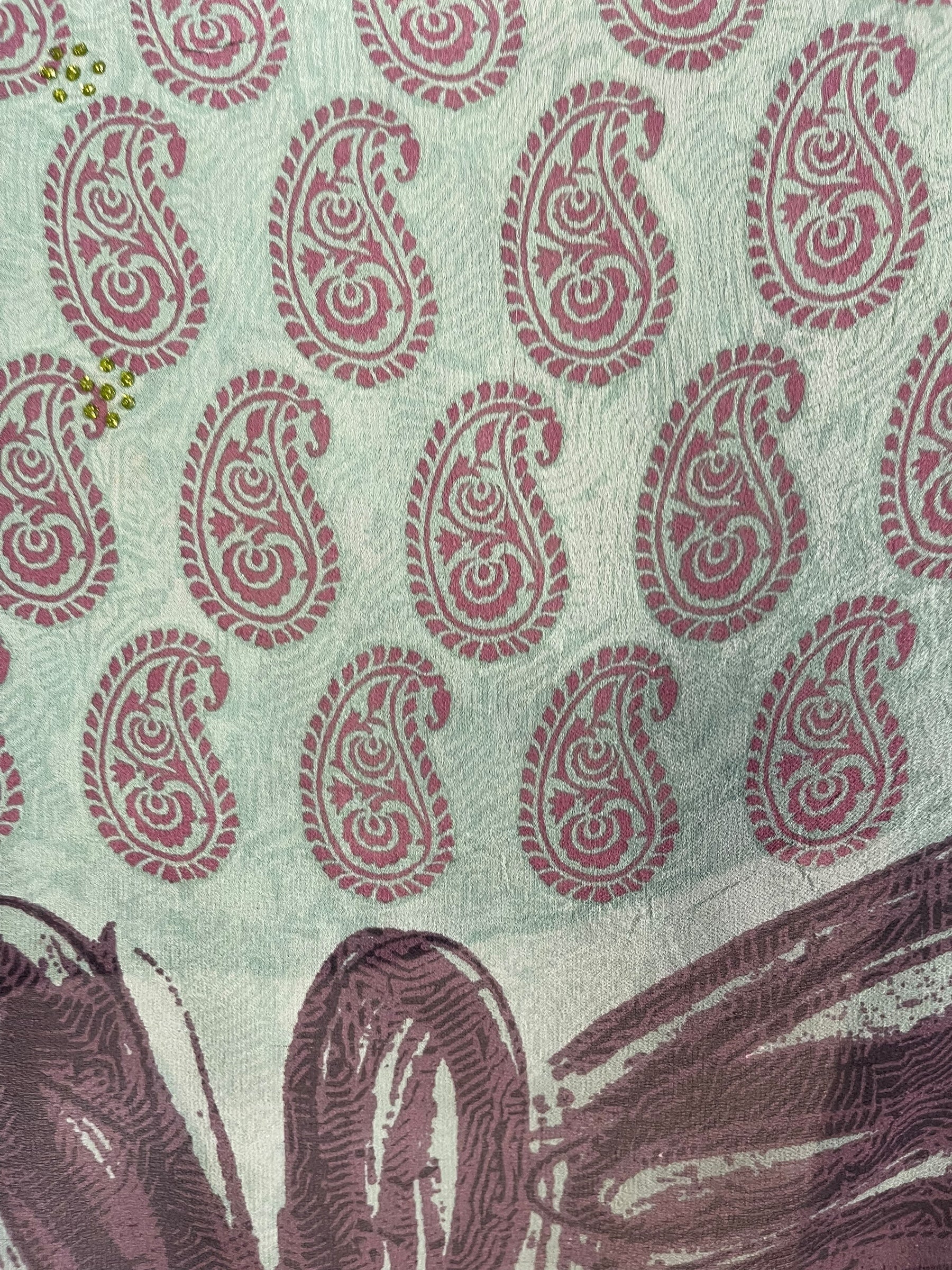 PRG7329 Sheer Avatar Pure Silk Capelet Poncho