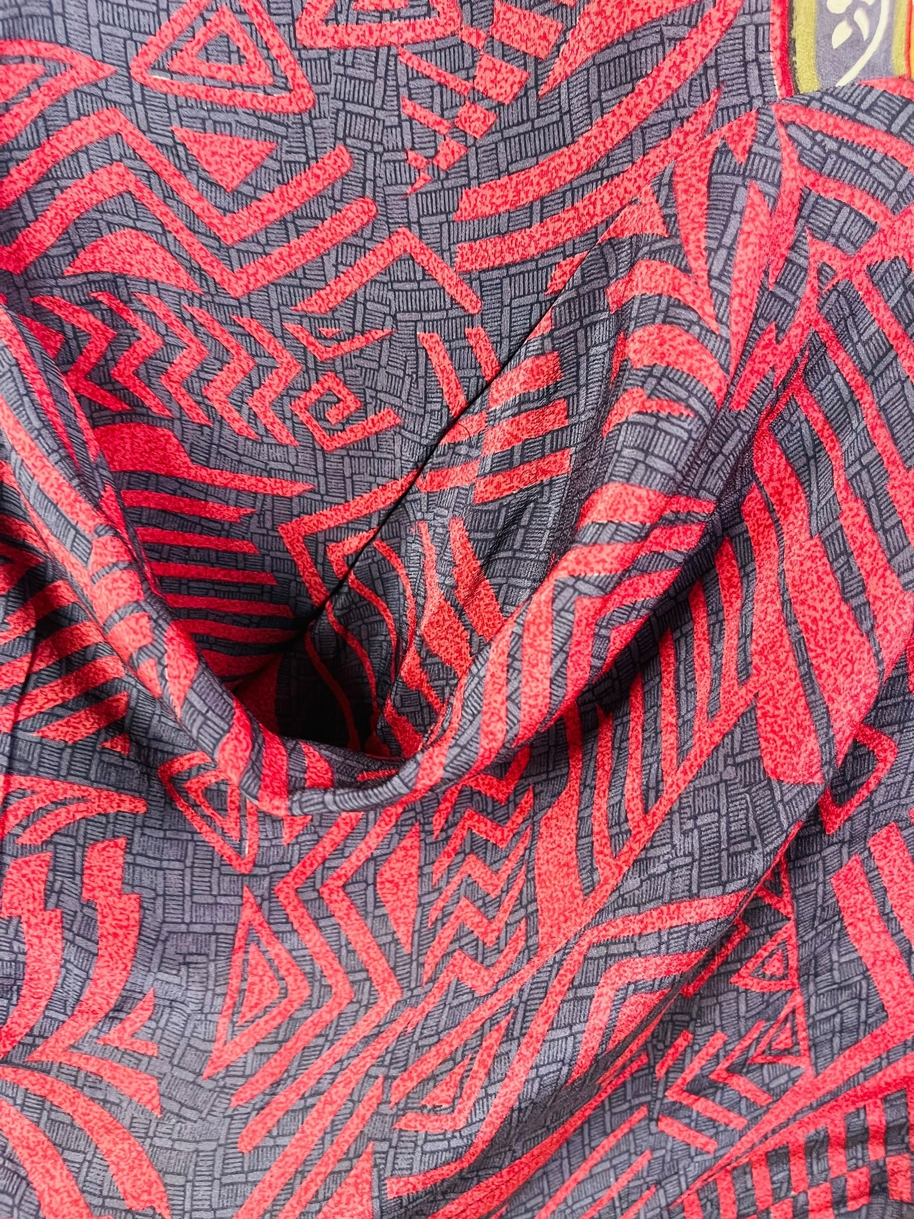 PRC6836 Avatar Pure Silk Self Pocket Tunic Dress