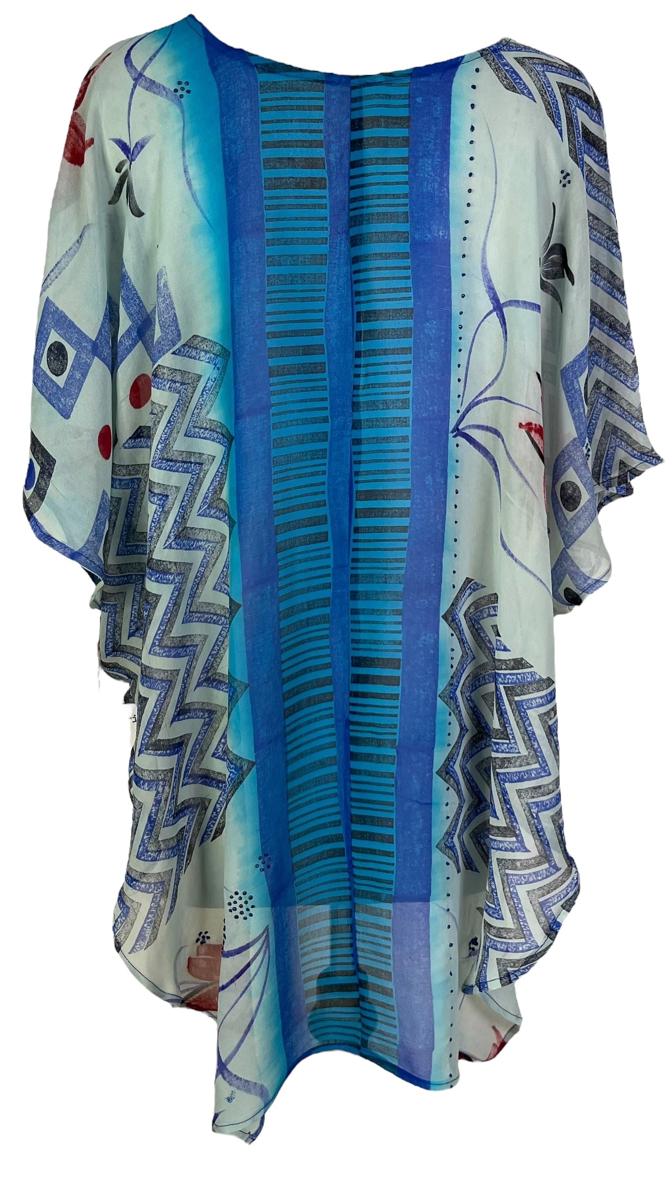 PRG7074 Sheer Wabi Sabi Pure Silk Waterfall Top