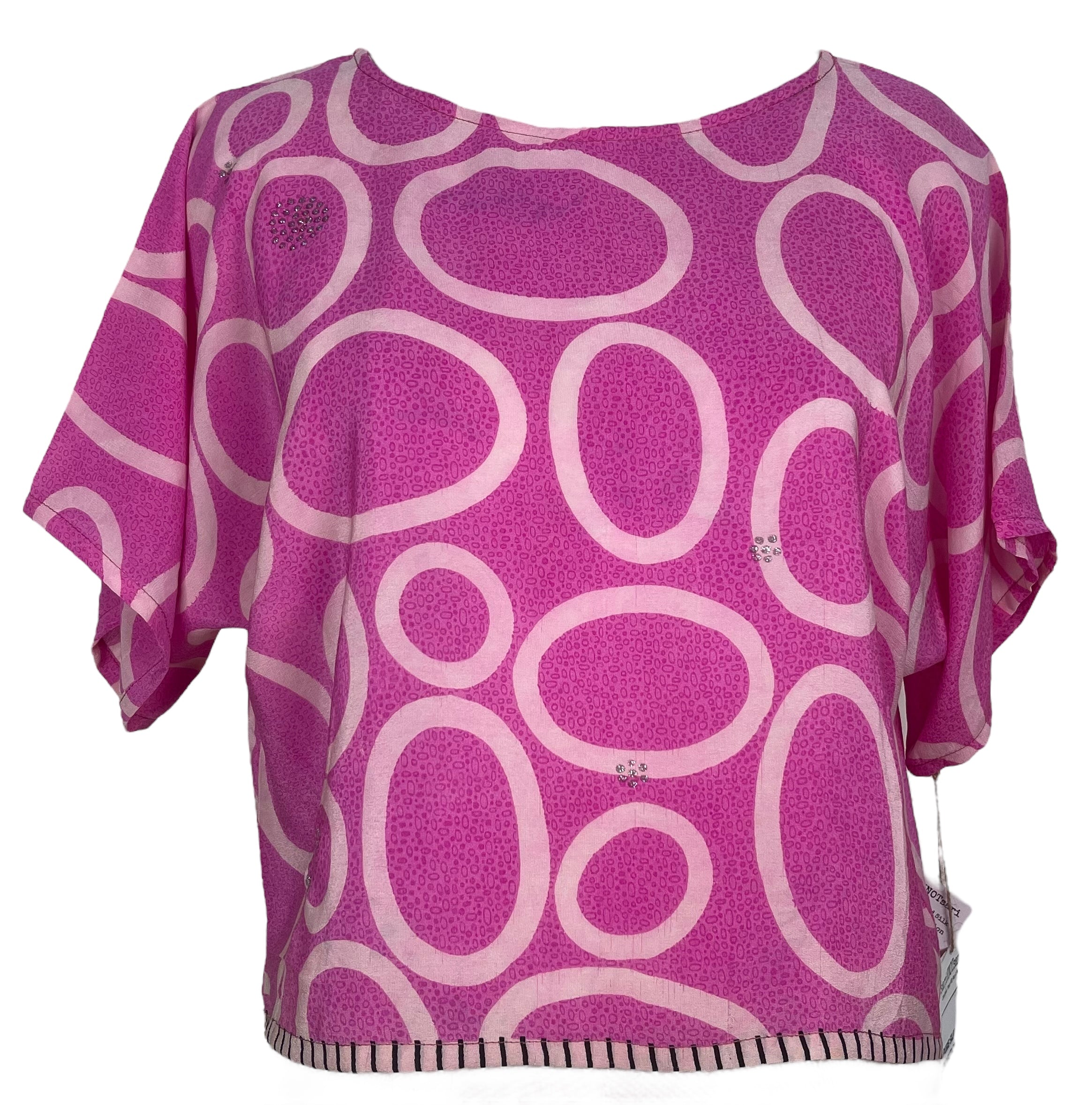 PRC7943 Wabi Sabi Pure Silk Boxy Top