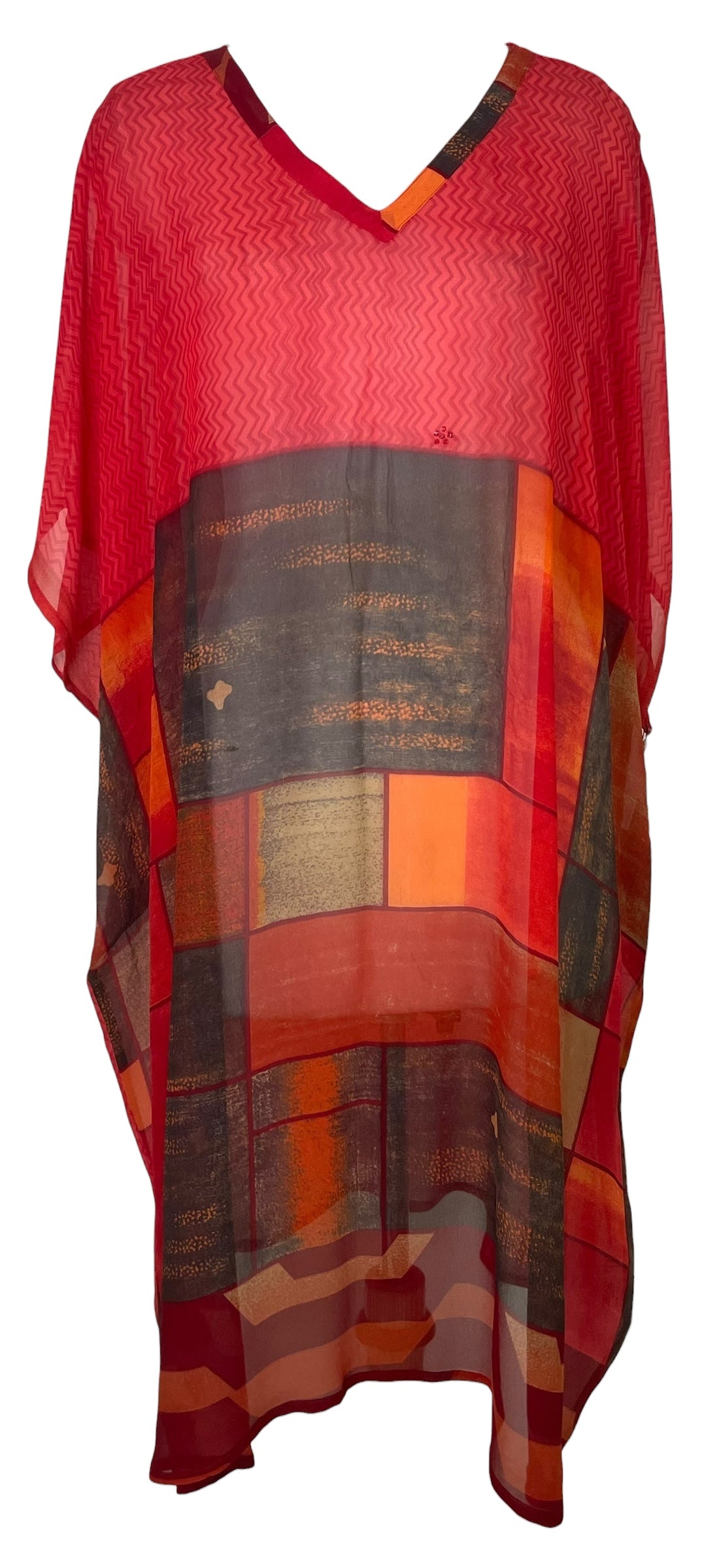 PREVIEW PRG8564 Sheer Avatar Pure Silk Midi Length Kaftan by MARCH2026 – Handmade ethical Midi Length Kaftan from sariKNOTsari using upcycled silk. Designed in Canada for travel and slow fashion, loved from Toronto to LA to Sydney. Featuring Zsiska, Bryn Walker and Artisan Leather coats by Rejean Pepin, Pepin designs