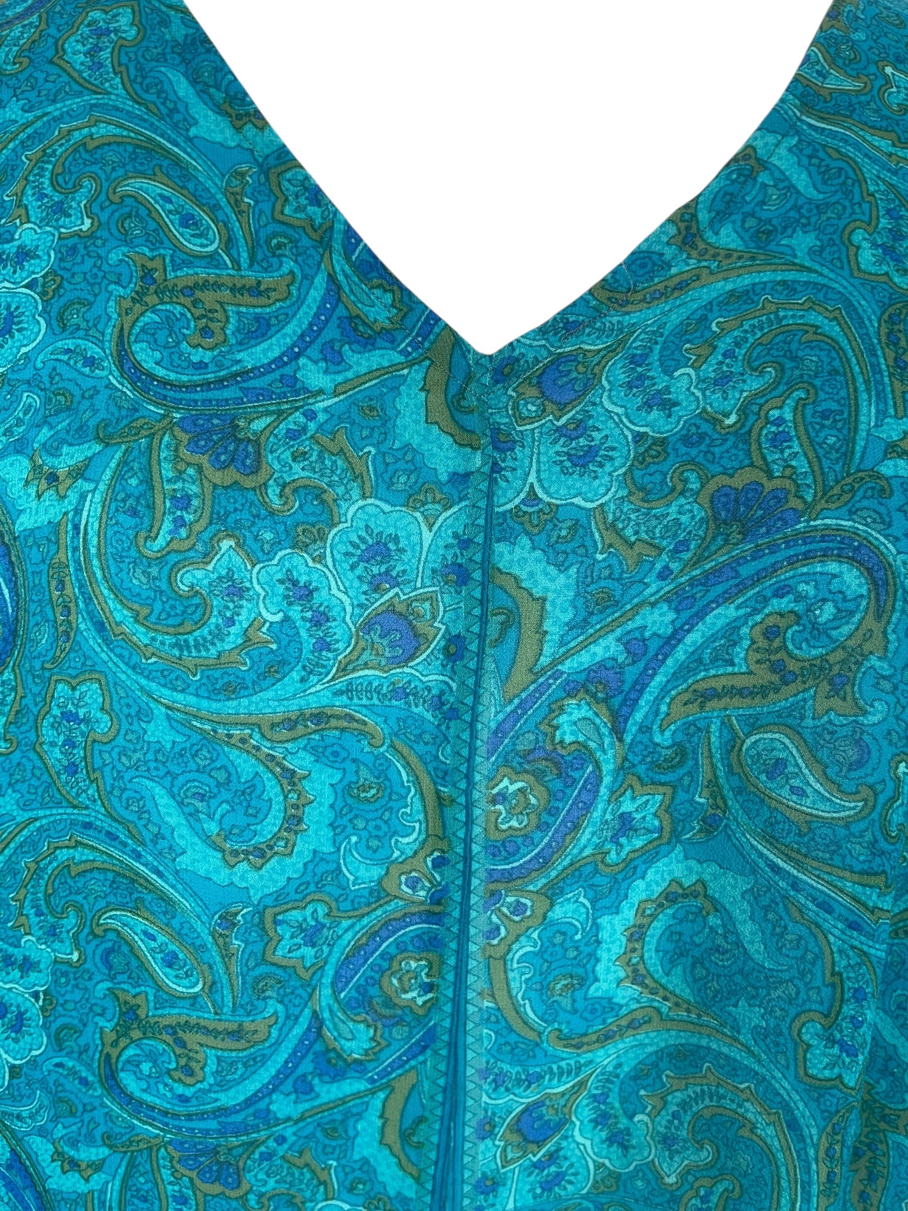 PRG8138 Sheer Avatar Pure Silk Waterfall Top