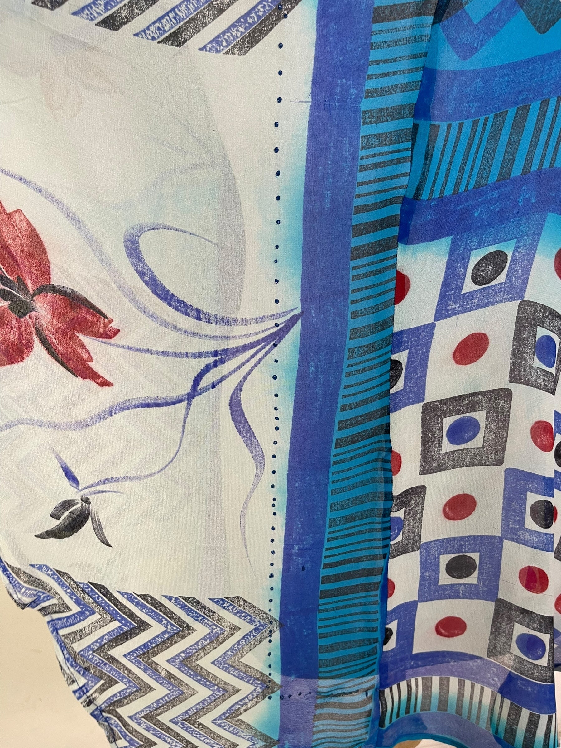 PRG7074 Sheer Wabi Sabi Pure Silk Waterfall Top