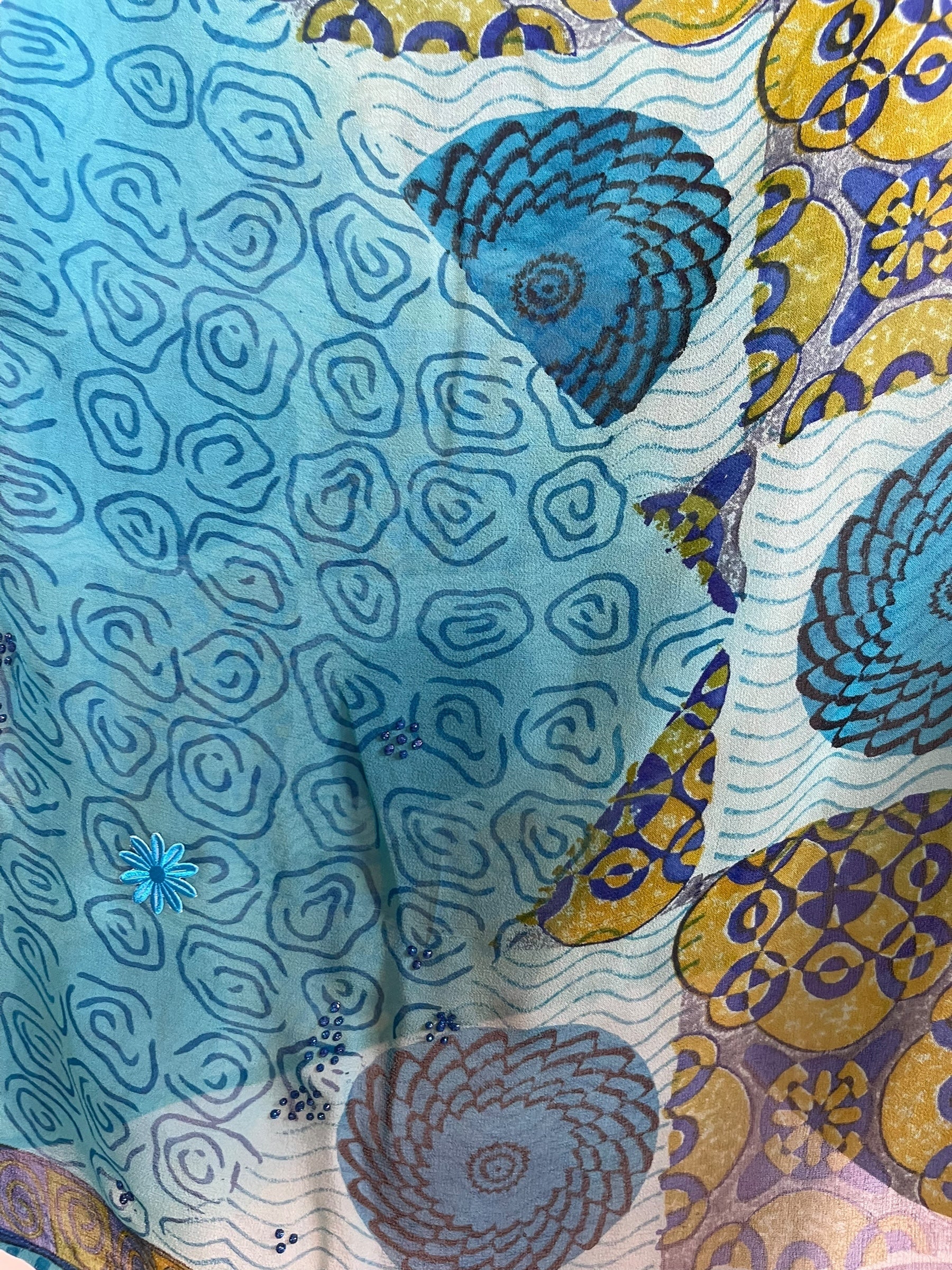 PRG7116 Sheer Wabi Sabi Pure Silk Cardigan