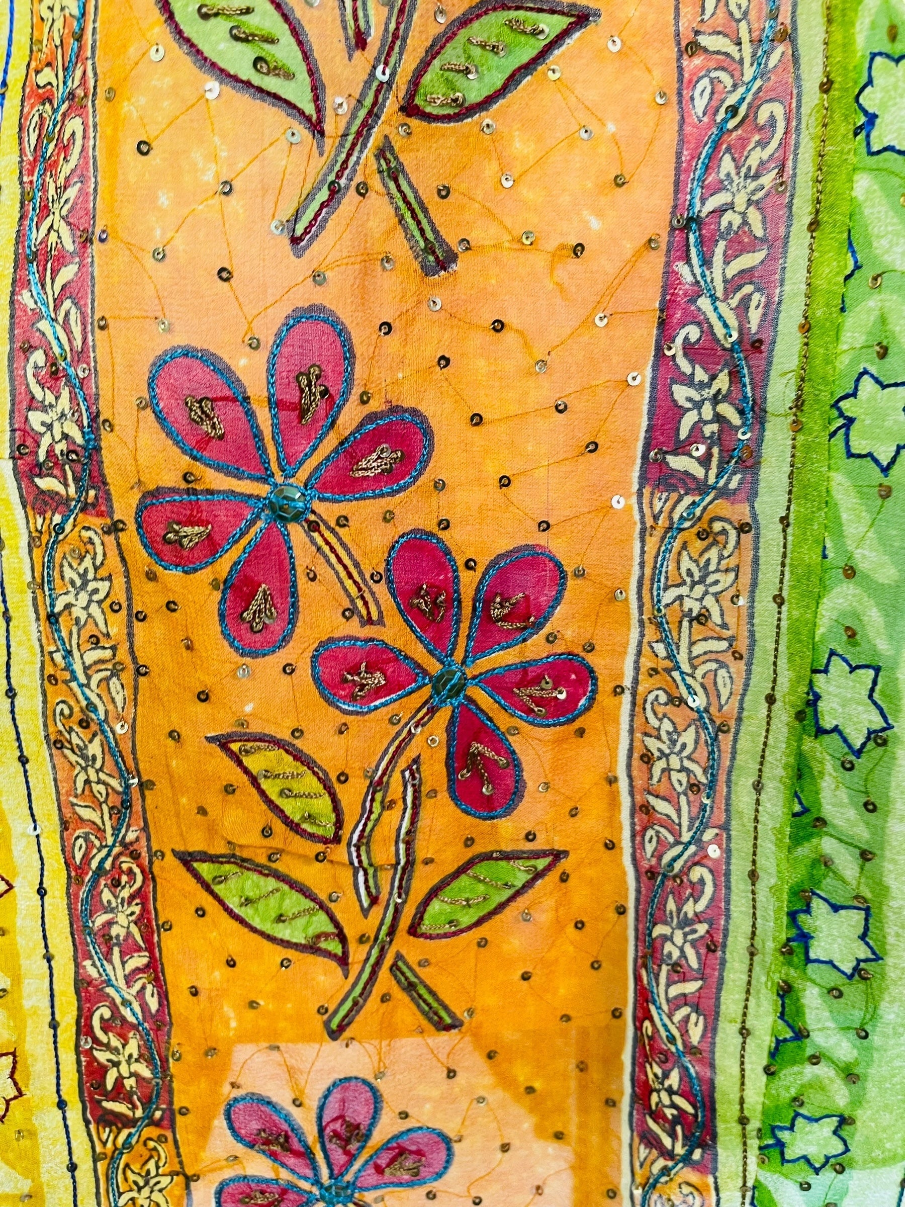 PRG6806 Sheer Avatar Pure Silk Self Pocket Tunic Dress