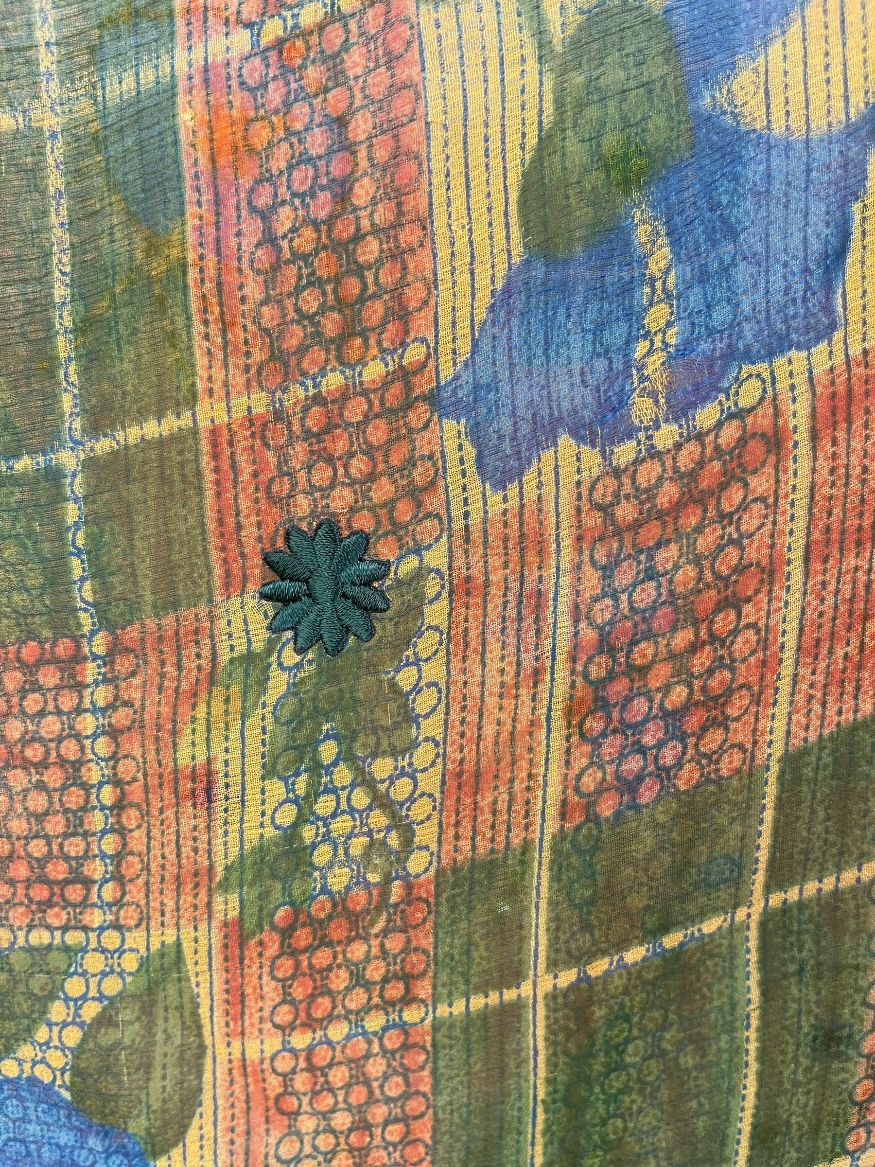 PREVIEW PRG8780 Sheer Wabi Sabi Pure Silk Kimono-Sleeved Top by MARCH2026 – Handmade ethical Kimono Top from sariKNOTsari using upcycled silk. Designed in Canada for travel and slow fashion, loved from Toronto to LA to Sydney.