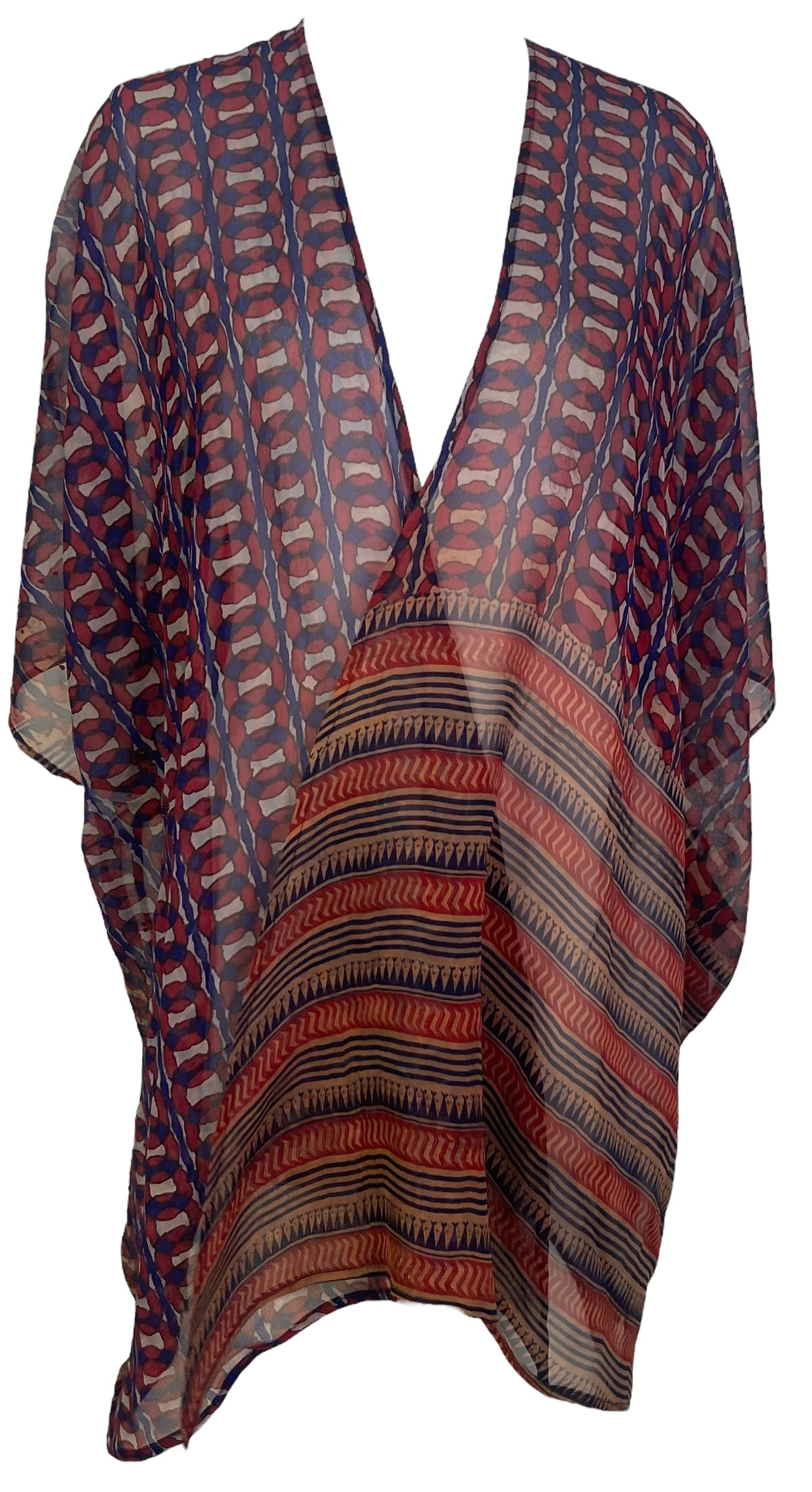 PRG7063 Sheer Wabi Sabi Pure Silk Cardigan
