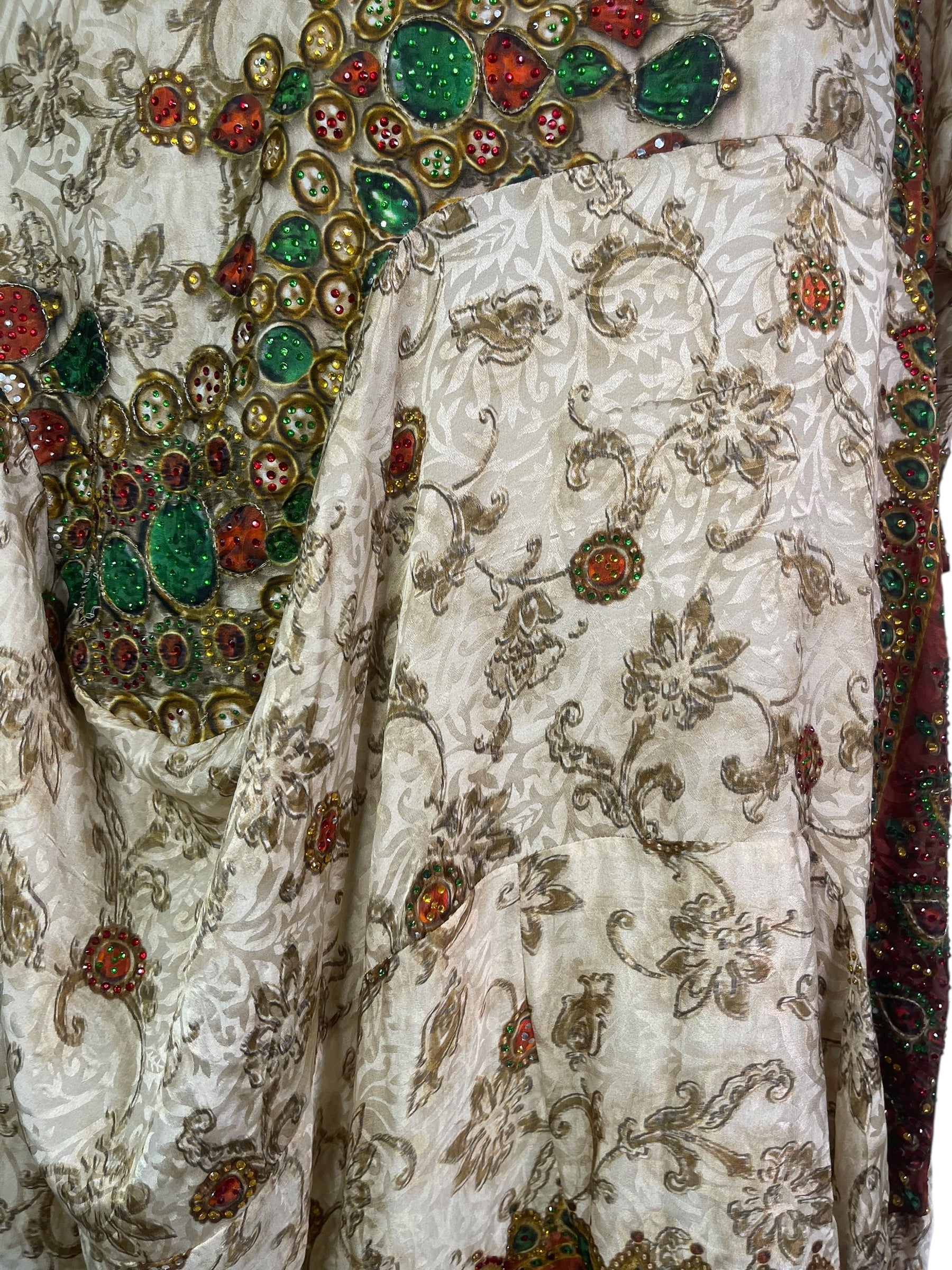 PRC7969 Avatar Pure Silk Sculptural Long Tunic Dress