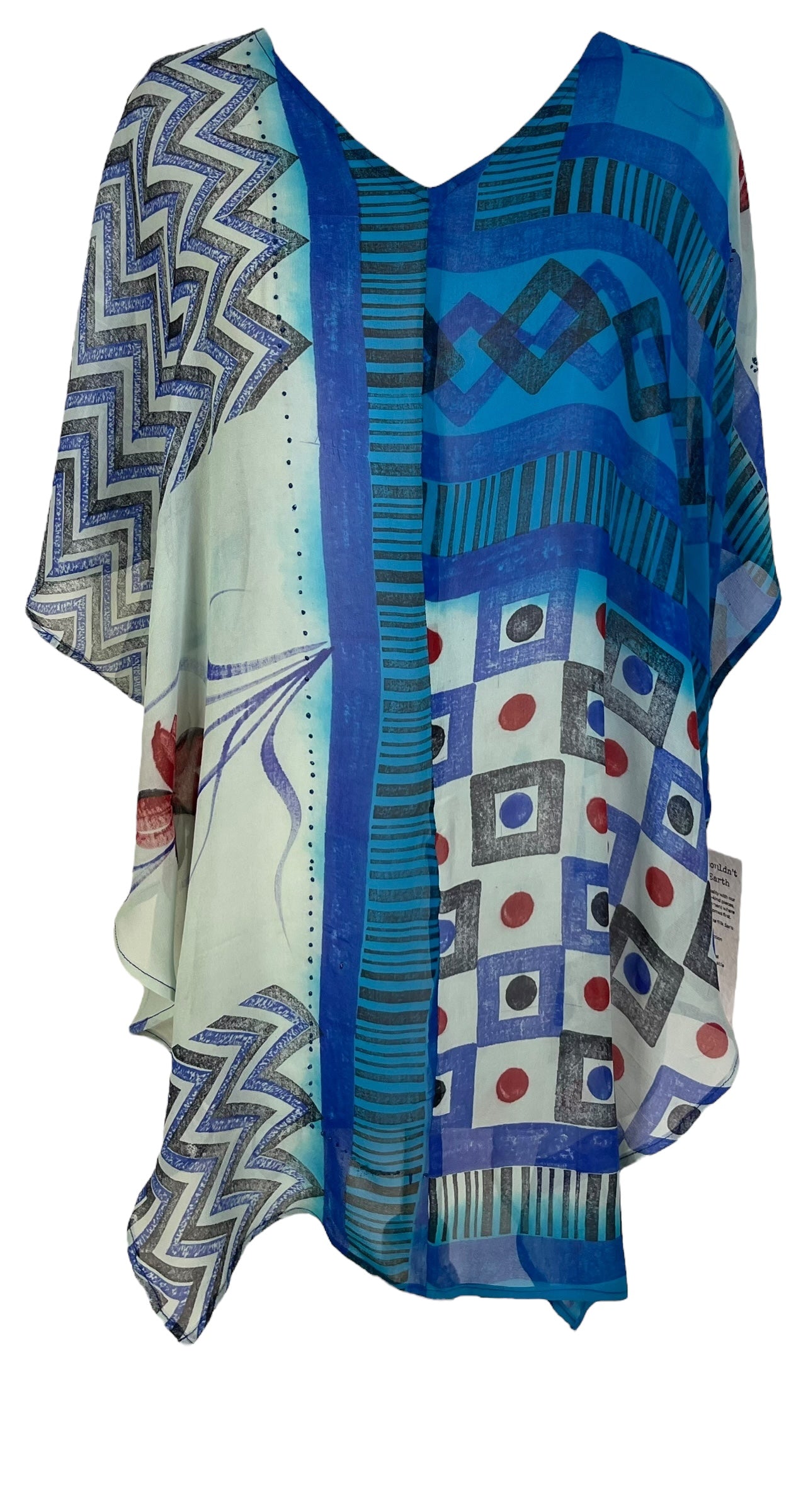 PRG7074 Sheer Wabi Sabi Pure Silk Waterfall Top