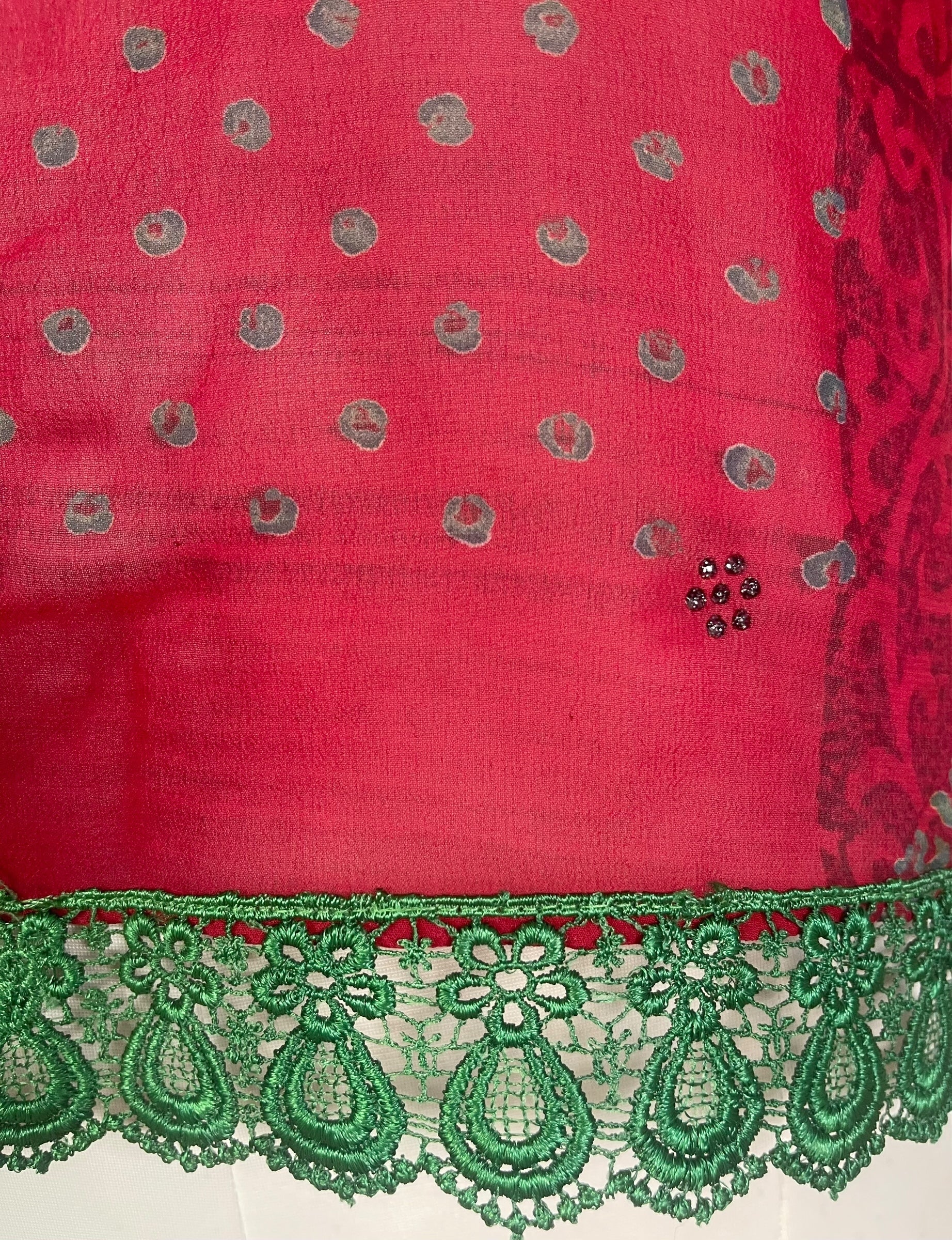 PRG7933 Sheer Avatar Pure Silk Side Slit Top