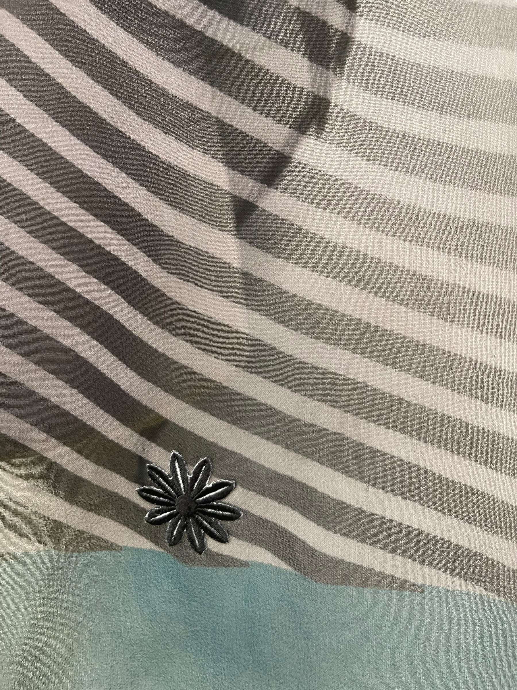 PRG8131 Sheer Avatar Pure Silk Waterfall Top