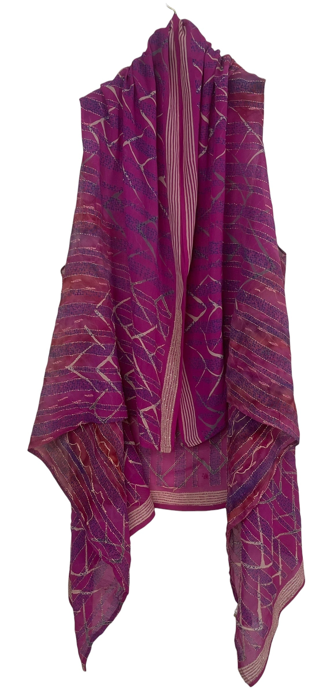 PRG8414 Sheer Wabi Sabi Pure Silk Versatile Vest