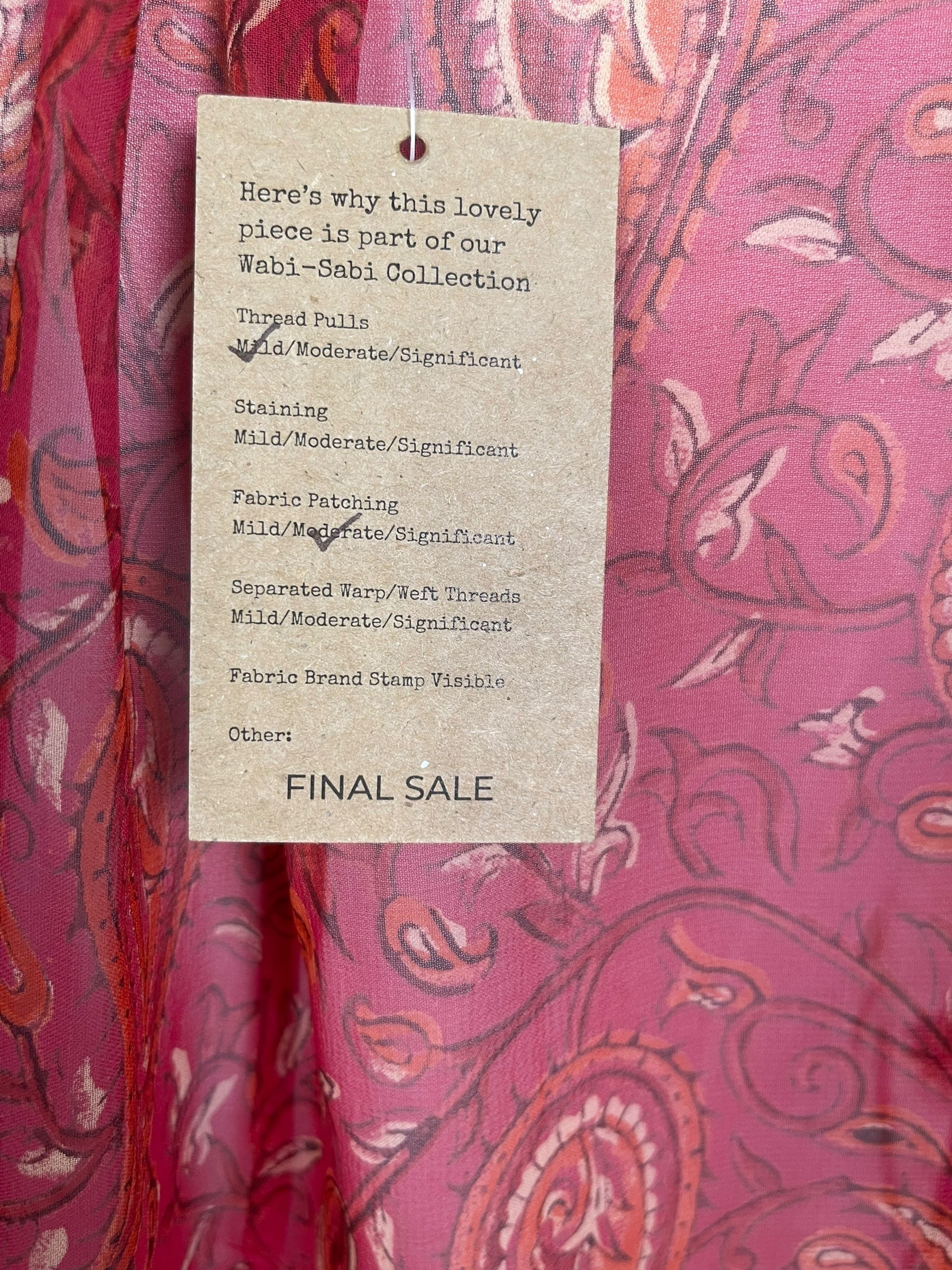 PRG8486 Sheer Wabi Sabi Pure Silk Self Pocket Tunic Dress