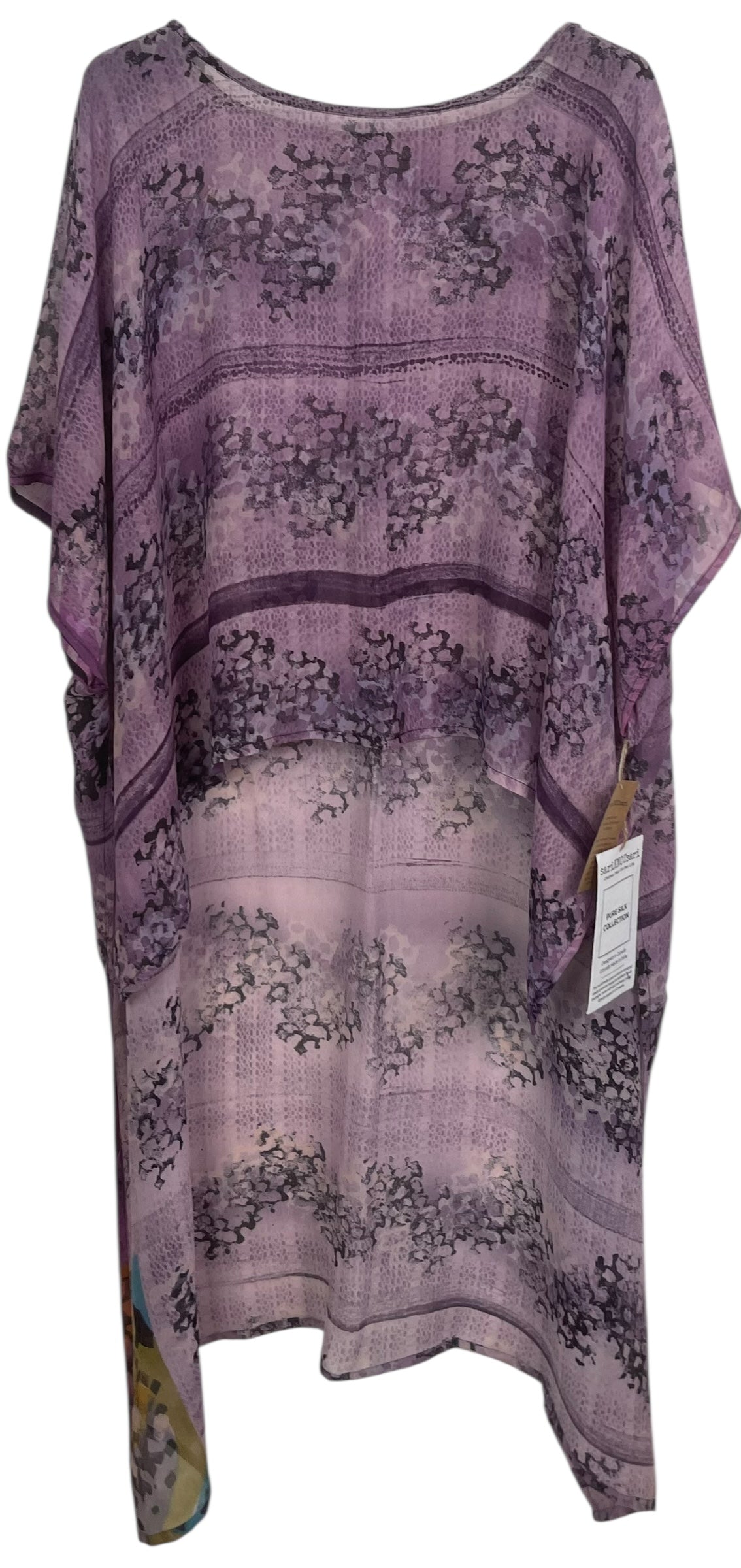 PRG8516 Sheer Wabi Sabi Pure Silk Hi Lo Top