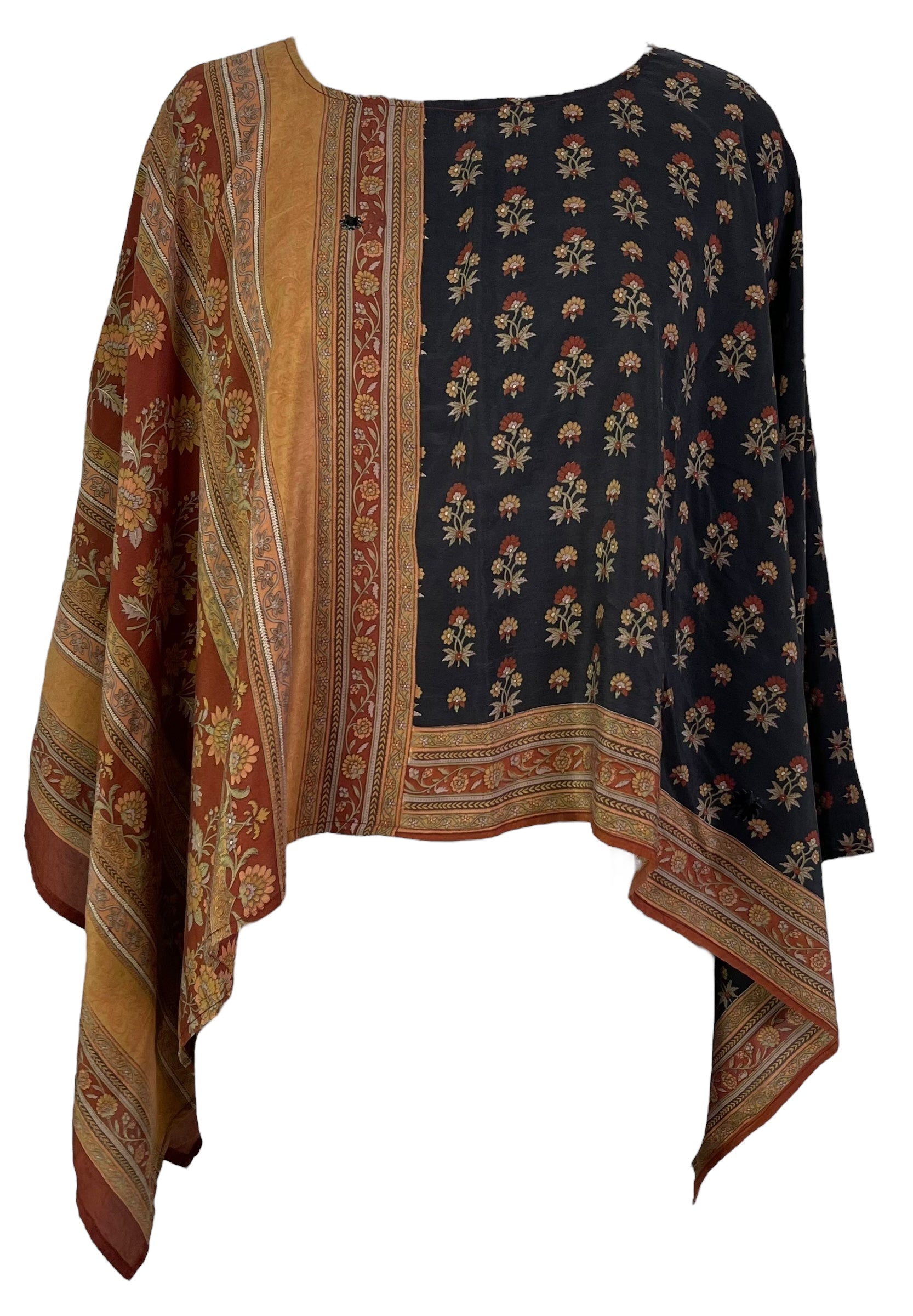 PRC7294 Avatar Pure Silk Capelet Poncho