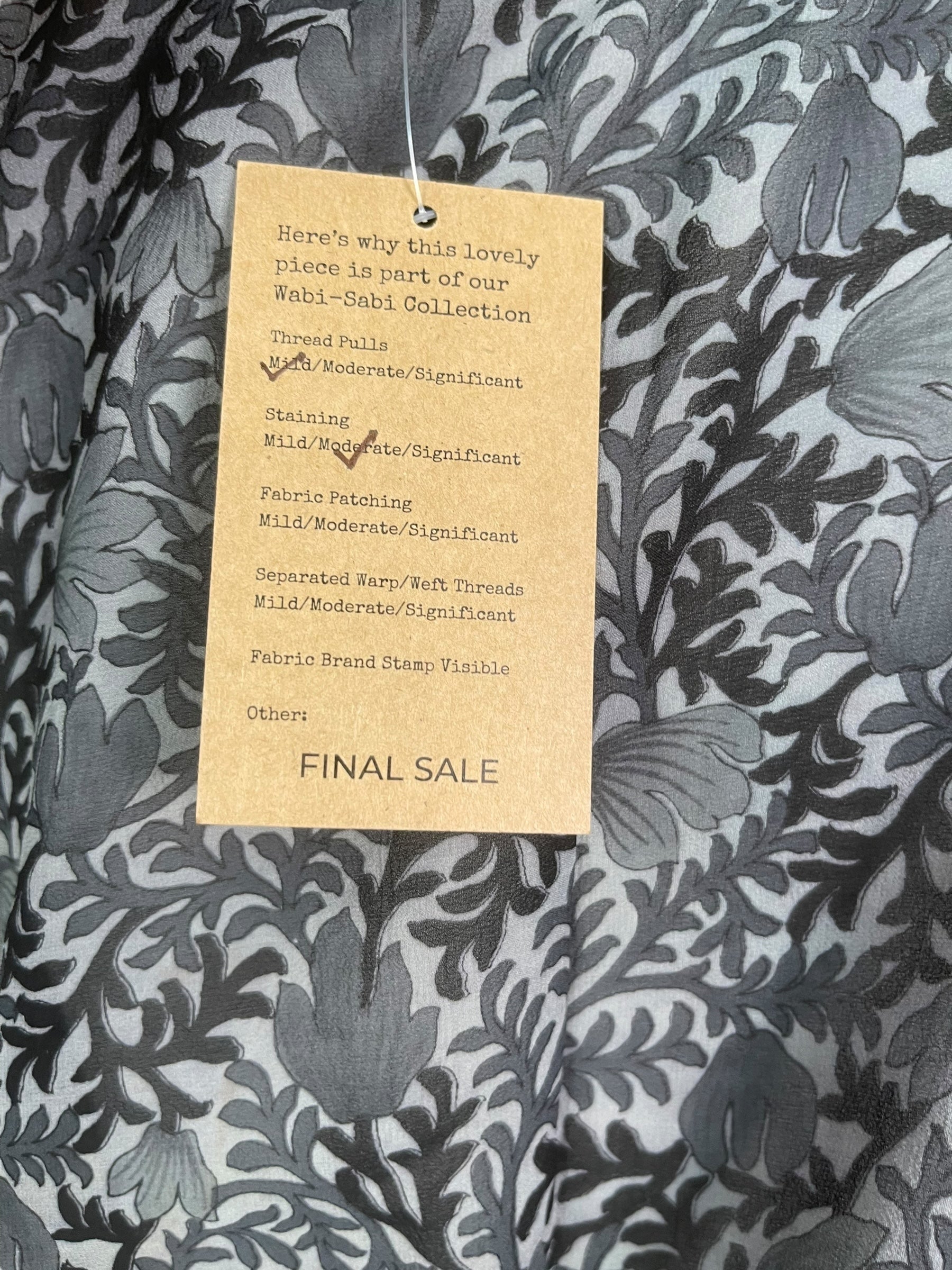 PRG8237 Sheer Wabi Sabi Pure Silk Kimono-Sleeved Top