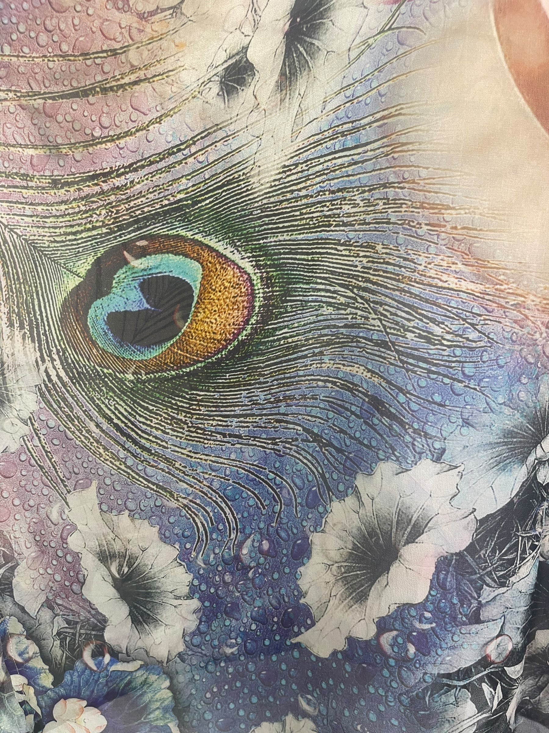 PREVIEW PRG8580 Sheer Wabi Sabi Pure Silk Short Kaftan Tunic With Slits by FEBRUARY2026 – Handmade ethical Short Kaftan from sariKNOTsari using upcycled silk. Designed in Canada for travel and slow fashion, loved from Toronto to LA to Sydney.