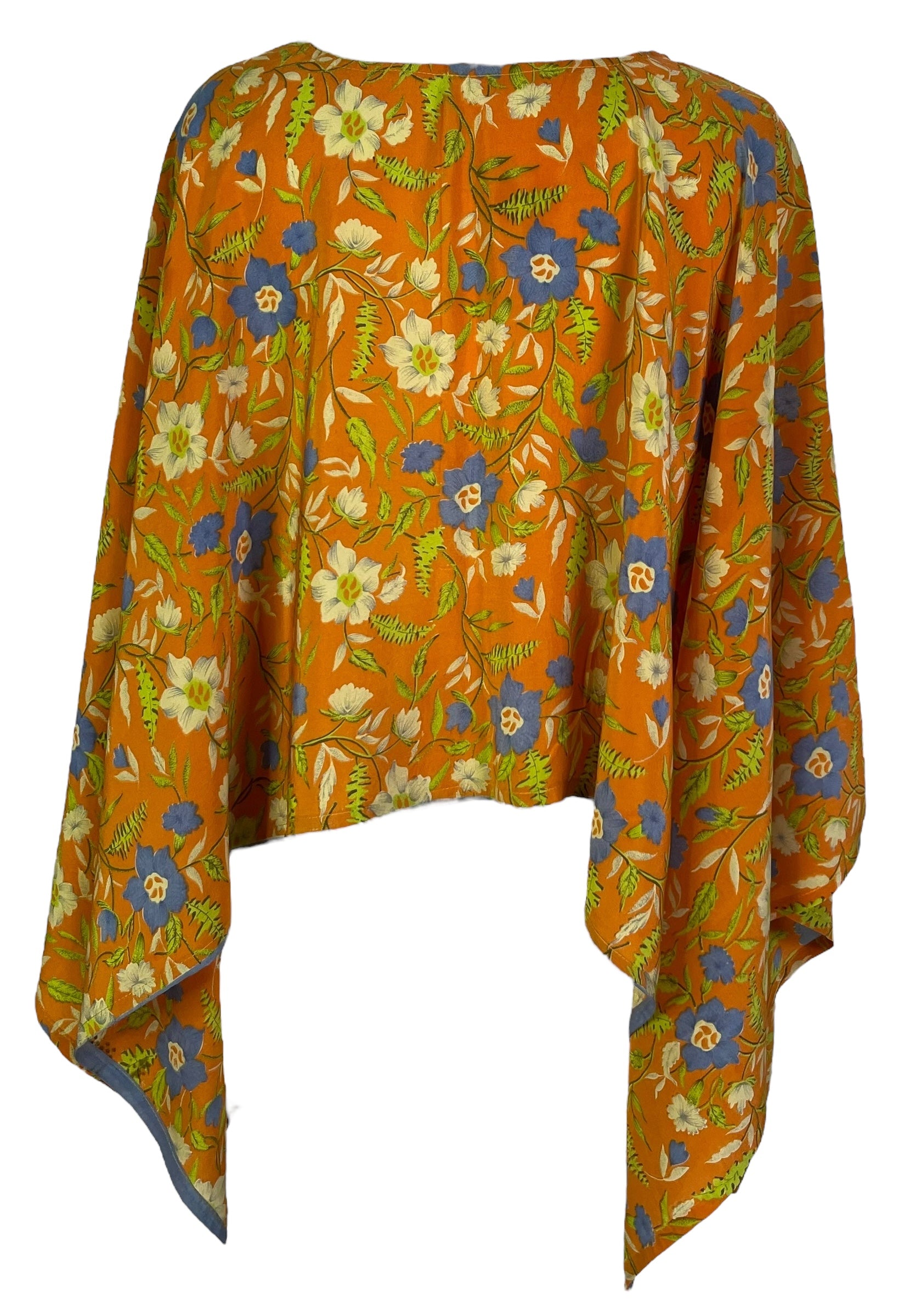 PRC6823 Avatar Pure Silk Capelet Poncho