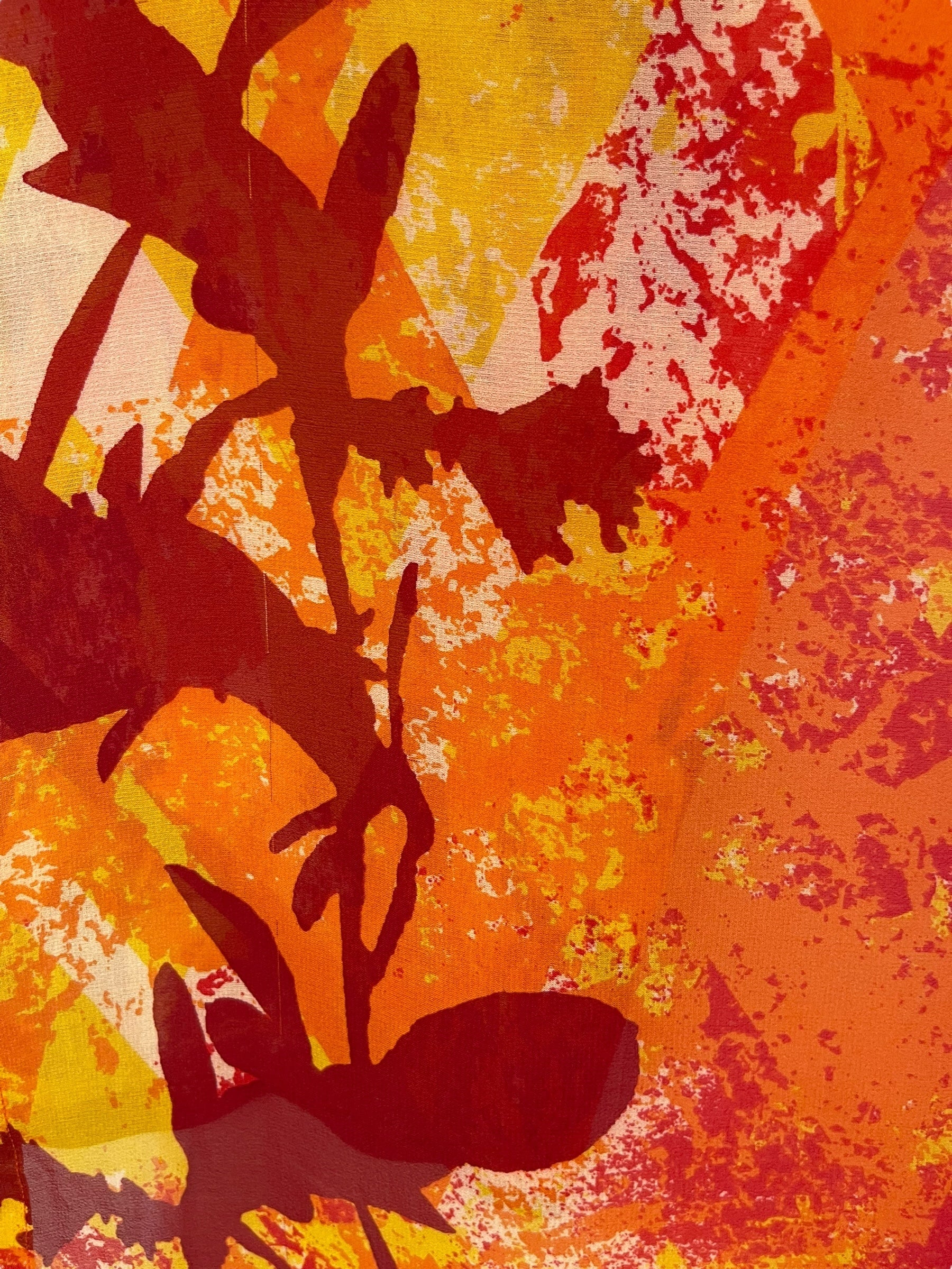 LADY LUCK PRG6931 Sheer Avatar Pure Silk Capelet Poncho