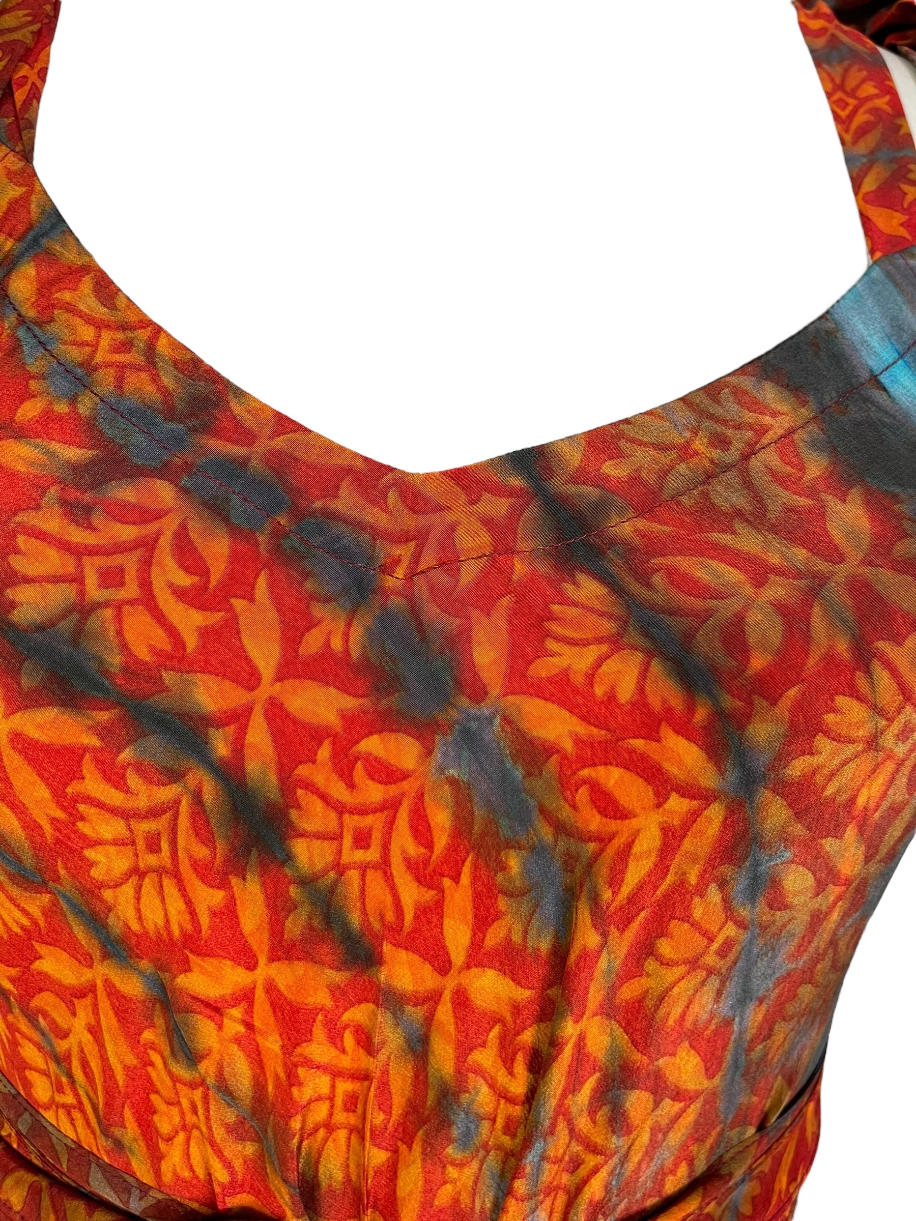 PRC7243 Avatar Pure Silk Maxi Dress with Belt