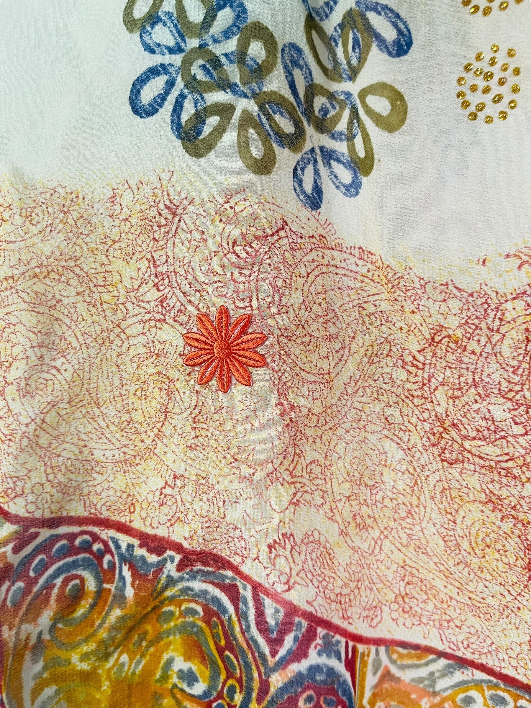 PRG7714 Sheer Avatar Pure Silk Capelet Poncho