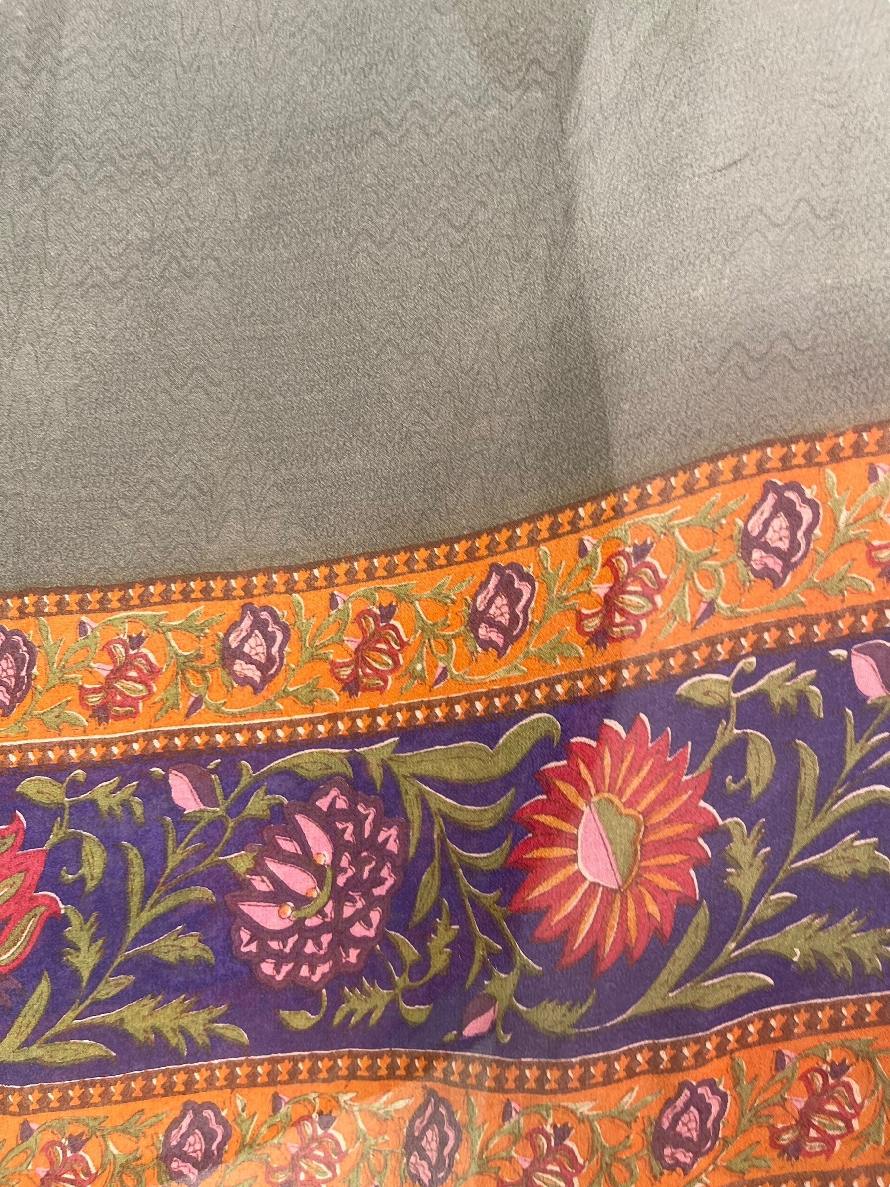 PRG8132 Sheer Avatar Pure Silk Kimono-Sleeved Top