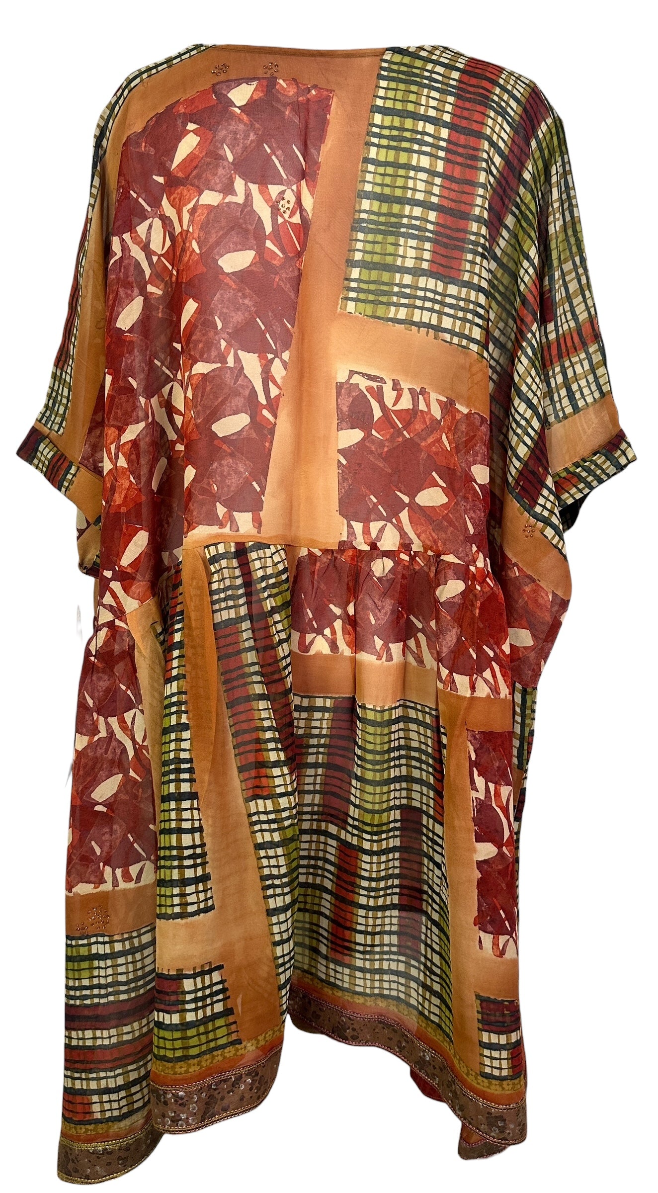 PRG8420 Sheer Avatar Pure Silk Boxy Babydoll Dress