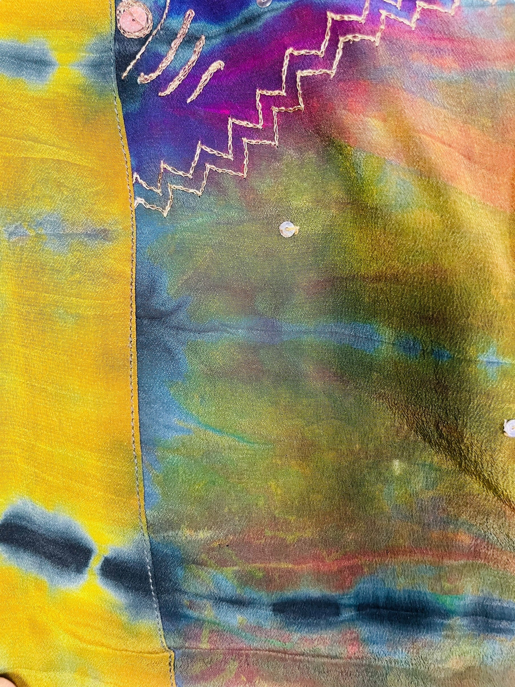 REVOLUTIONHER PRC7393 Avatar Reversible Pure Silk Jiva Jacket