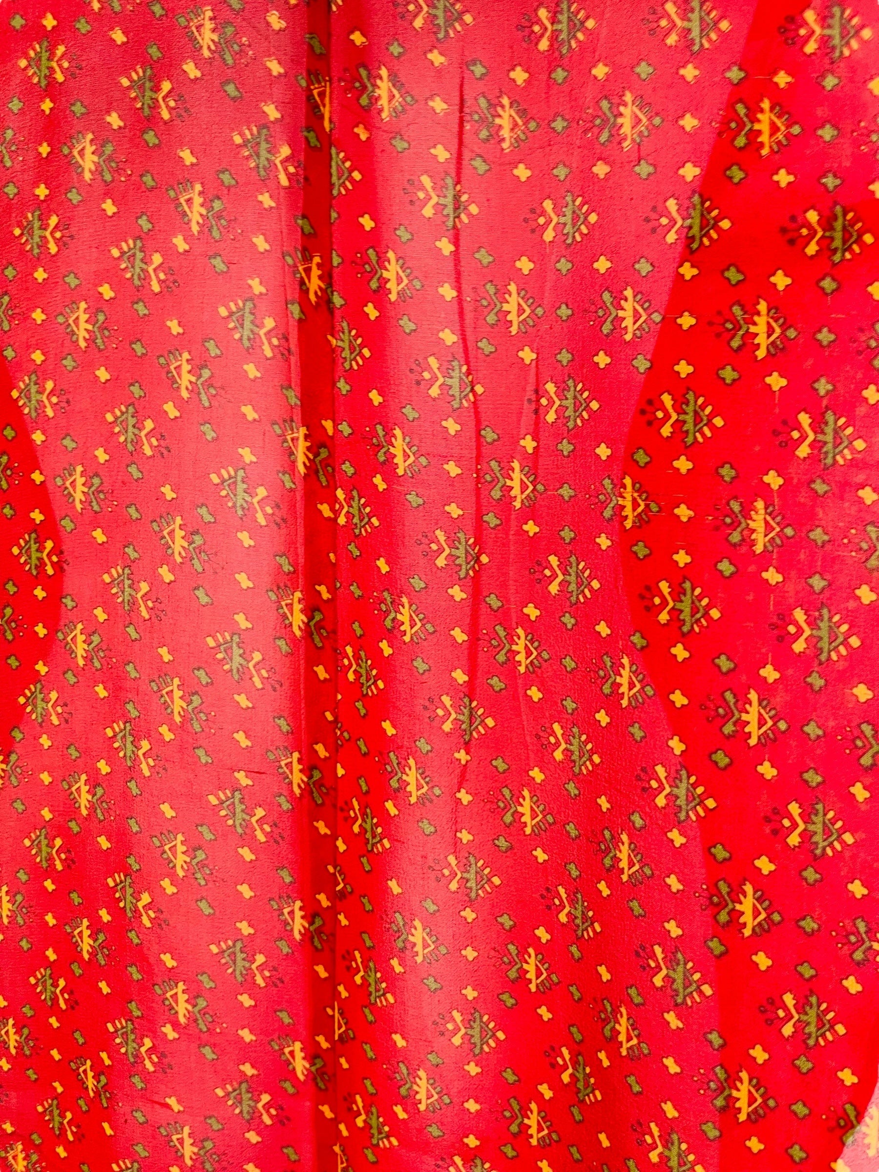 PRG7572 Sheer Avatar Pure Silk Waterfall Top