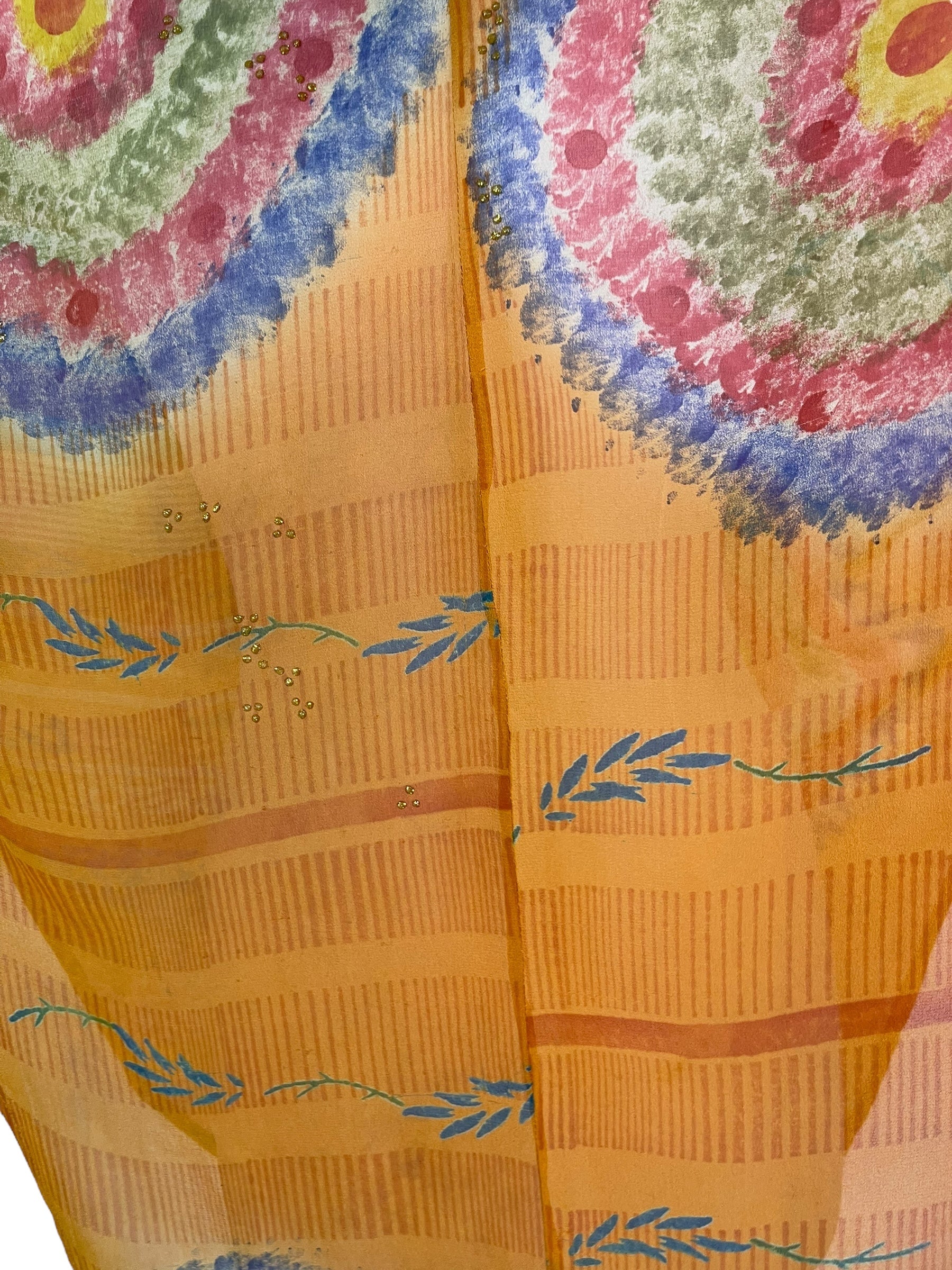 PRG7045 Sheer Avatar Pure Silk Waterfall Top