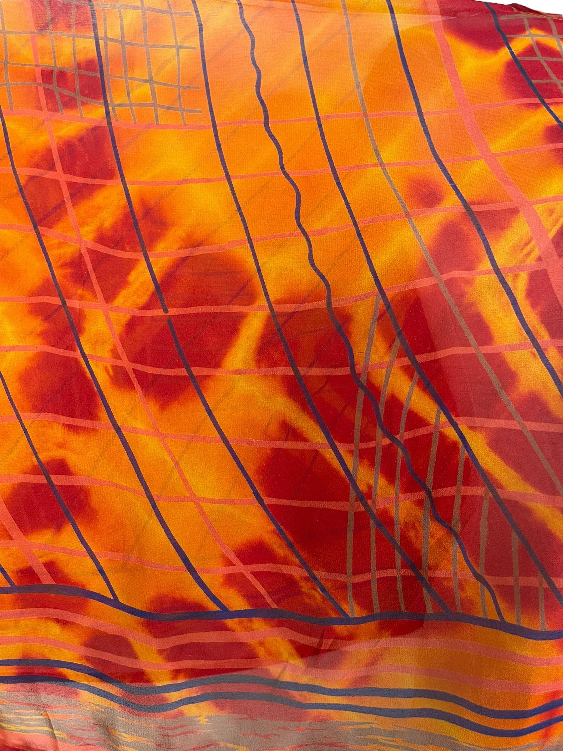 PRG7043 Sheer Avatar Pure Silk Capelet Poncho