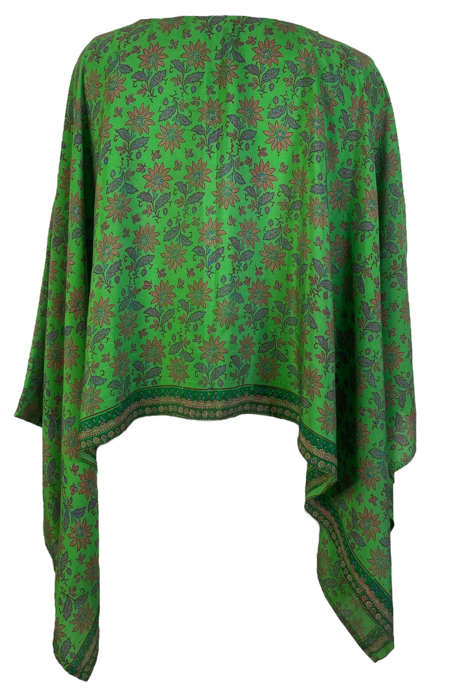 PRC7542 Avatar Pure Silk Capelet Poncho
