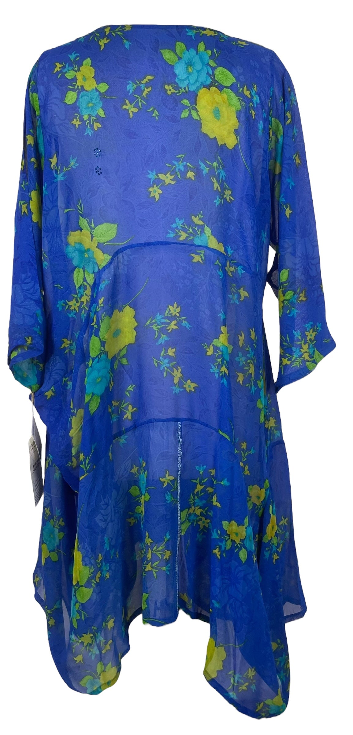 MARKETING PRG7901 Sheer Avatar Pure Silk Sculptural Long Tunic Dress by MARKETING – Handmade ethical Sculptural Dress from sariKNOTsari using upcycled silk. Designed in Canada for travel and slow fashion, loved from Toronto to LA to Sydney.