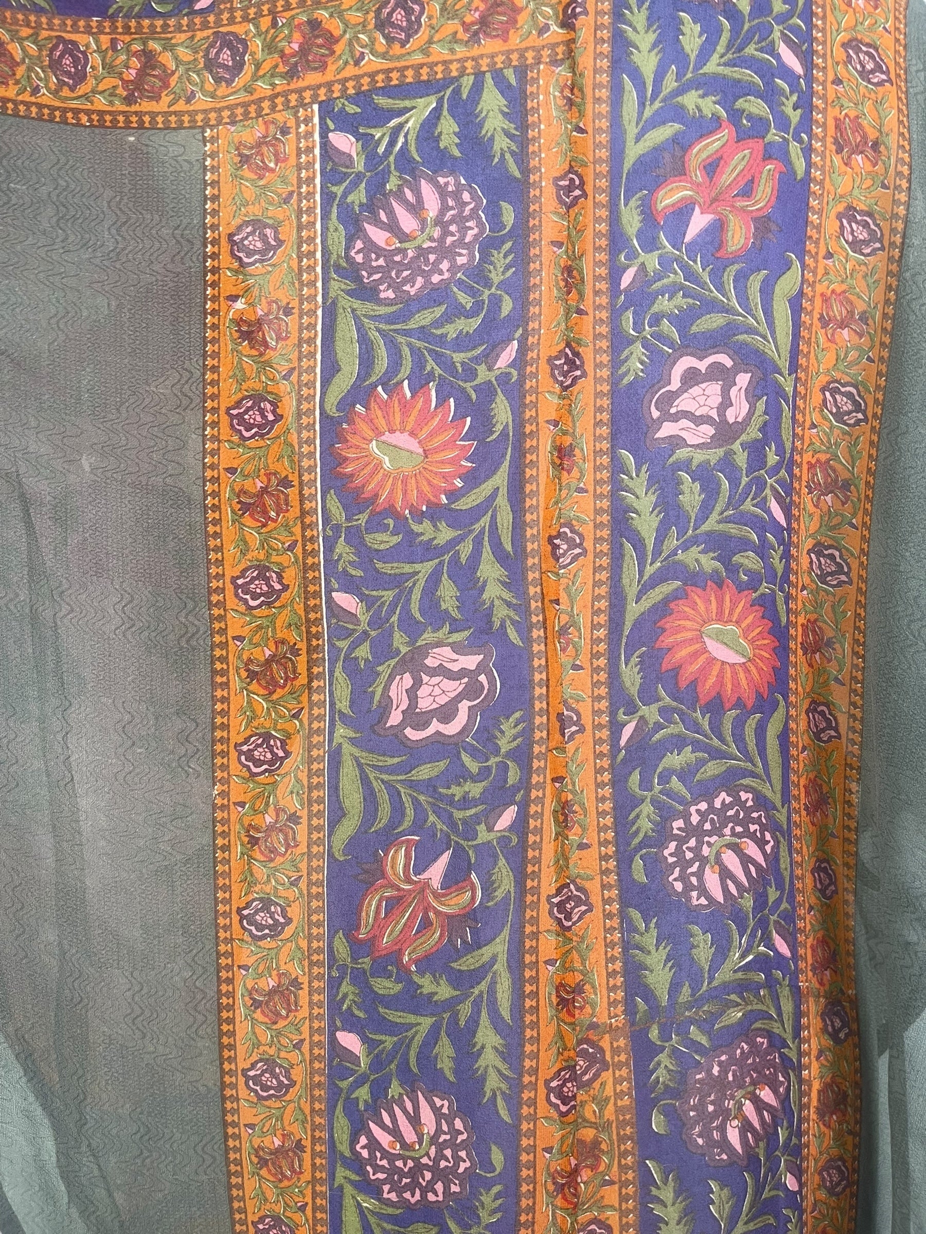 PRG8132 Sheer Avatar Pure Silk Waterfall Top